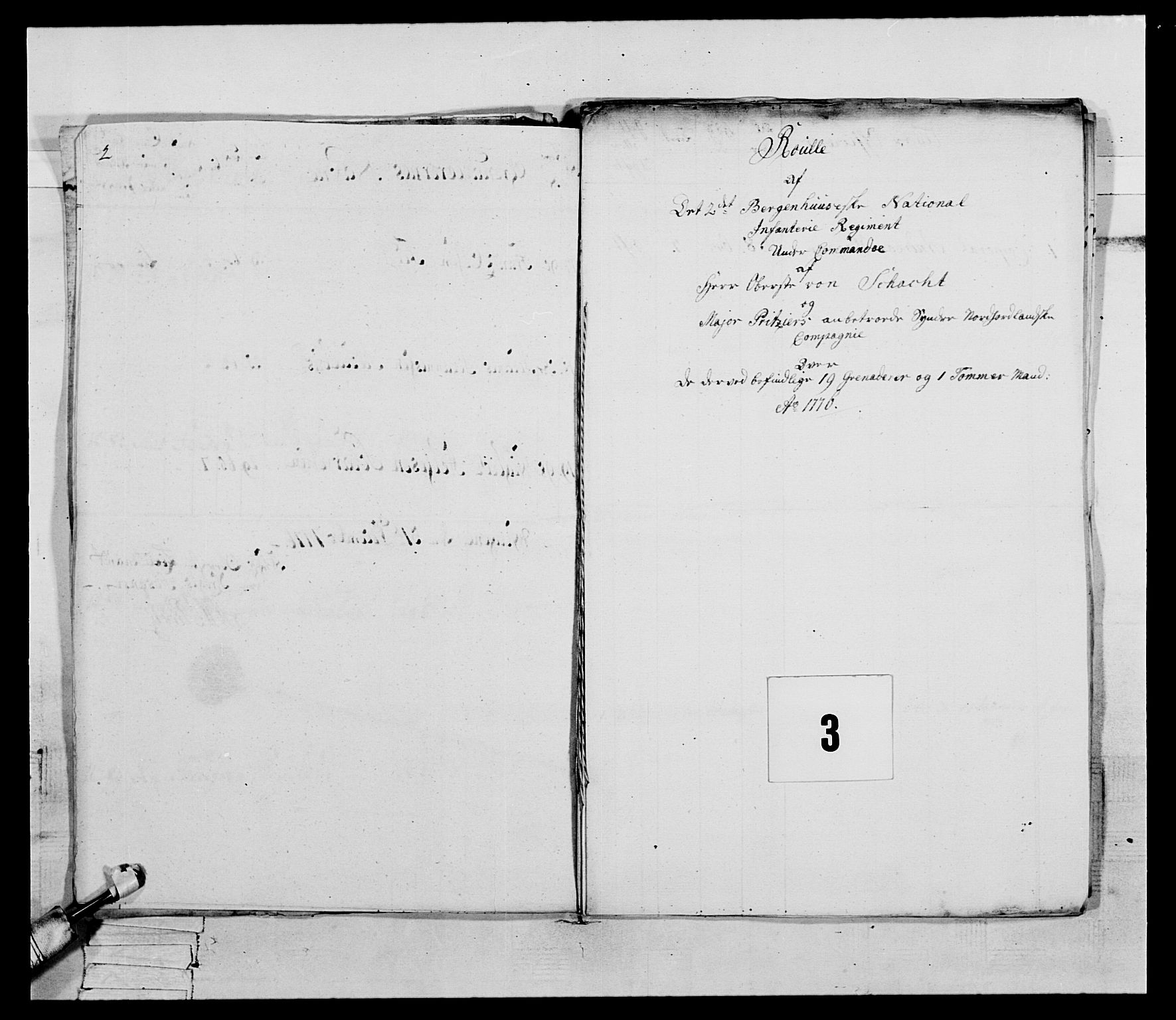 Generalitets- og kommissariatskollegiet, Det kongelige norske kommissariatskollegium, AV/RA-EA-5420/E/Eh/L0094: 2. Bergenhusiske nasjonale infanteriregiment, 1776-1779, s. 17