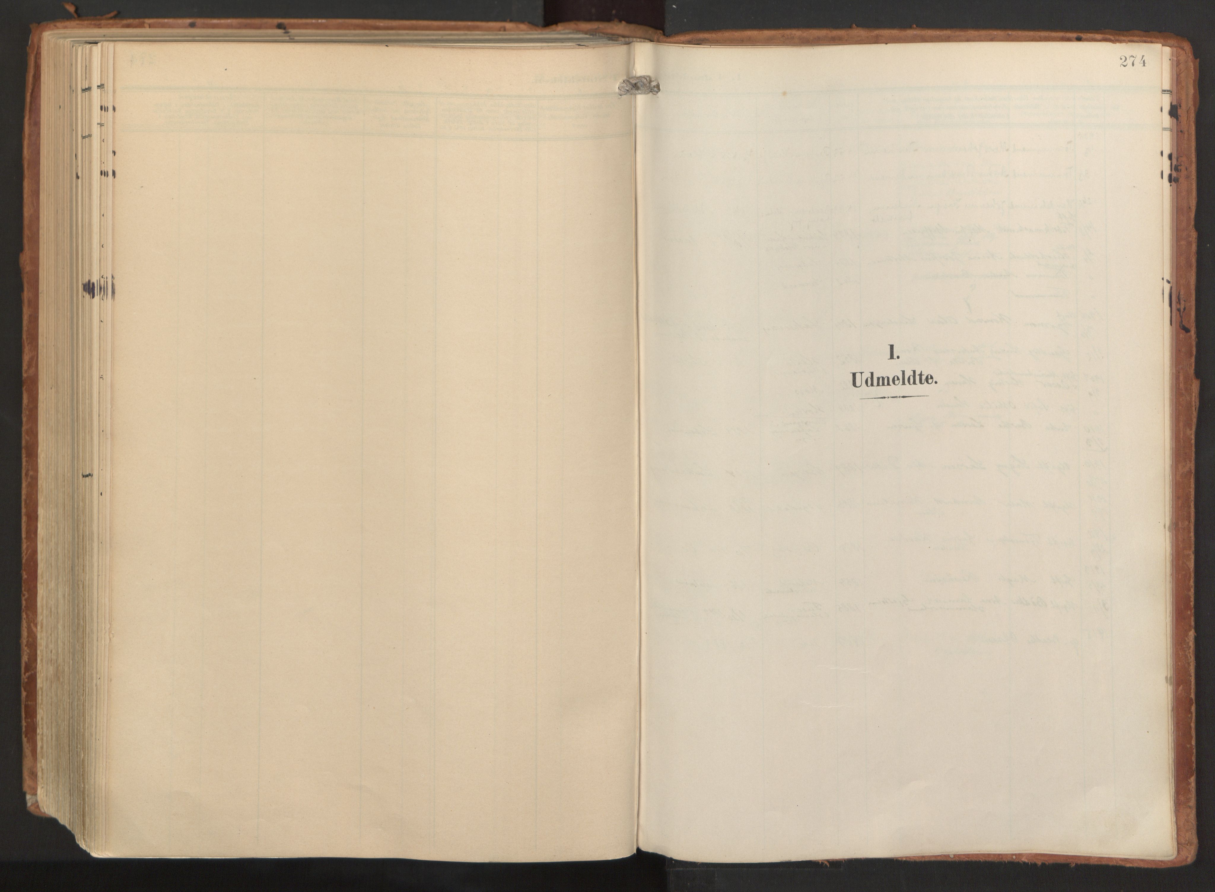 Laksevåg Sokneprestembete, AV/SAB-A-76501/H/Ha/Haa/Haaa/L0001: Ministerialbok nr. A 1, 1903-1917, s. 274
