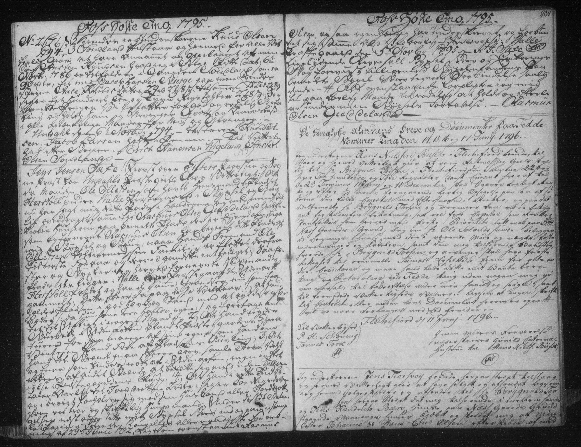 Lister sorenskriveri, SAK/1221-0003/G/Gb/L0020: Pantebok nr. 11, 1794-1799, s. 238