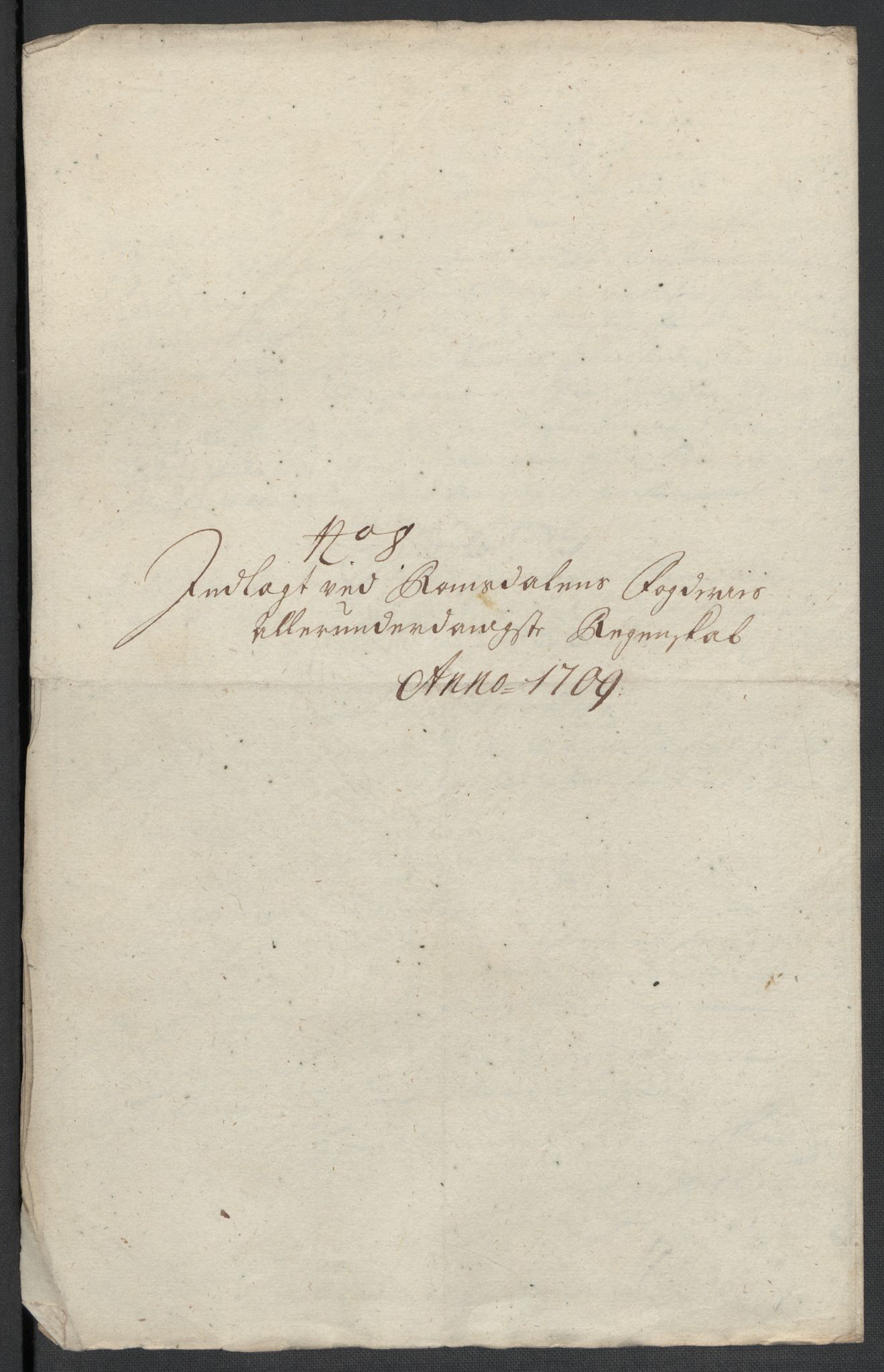 Rentekammeret inntil 1814, Reviderte regnskaper, Fogderegnskap, RA/EA-4092/R55/L3659: Fogderegnskap Romsdal, 1709-1710, s. 110