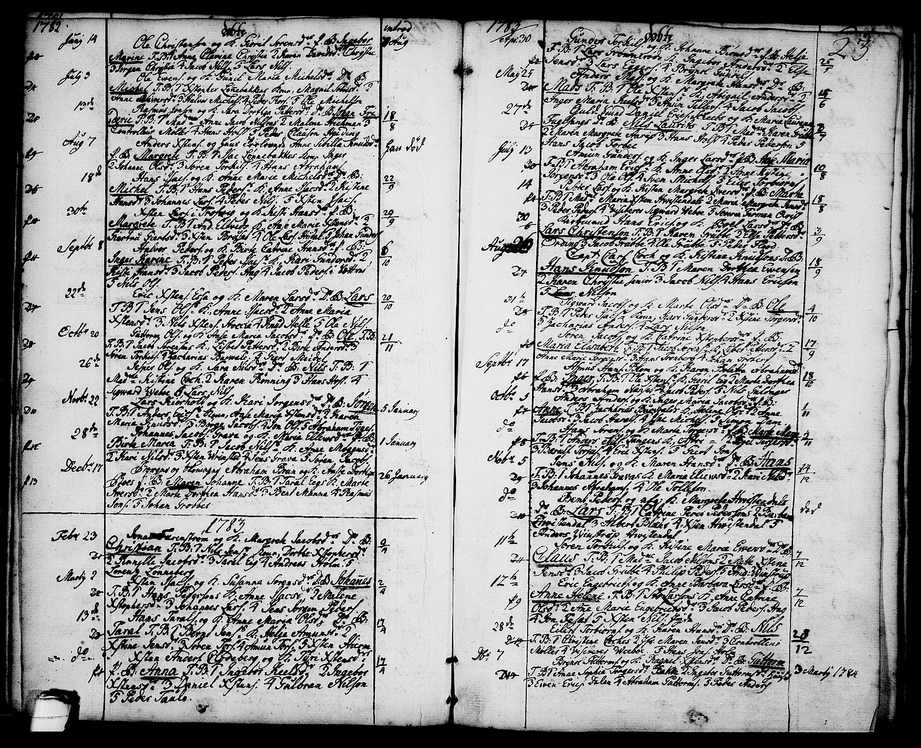 Brevik kirkebøker, AV/SAKO-A-255/F/Fa/L0003: Ministerialbok nr. 3, 1764-1814, s. 23