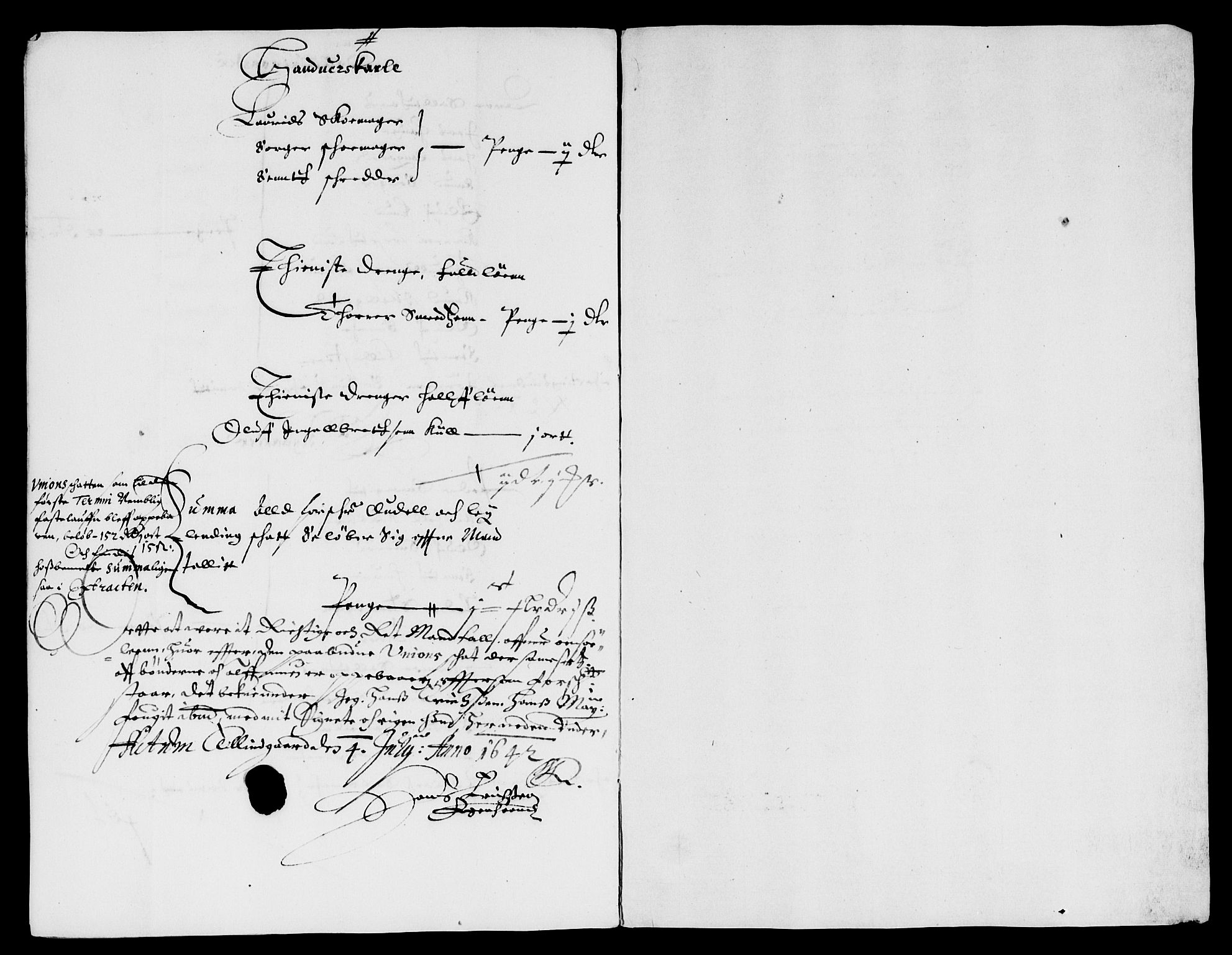 Rentekammeret inntil 1814, Reviderte regnskaper, Lensregnskaper, AV/RA-EA-5023/R/Rb/Rbe/L0002: Onsøy len, 1615-1650