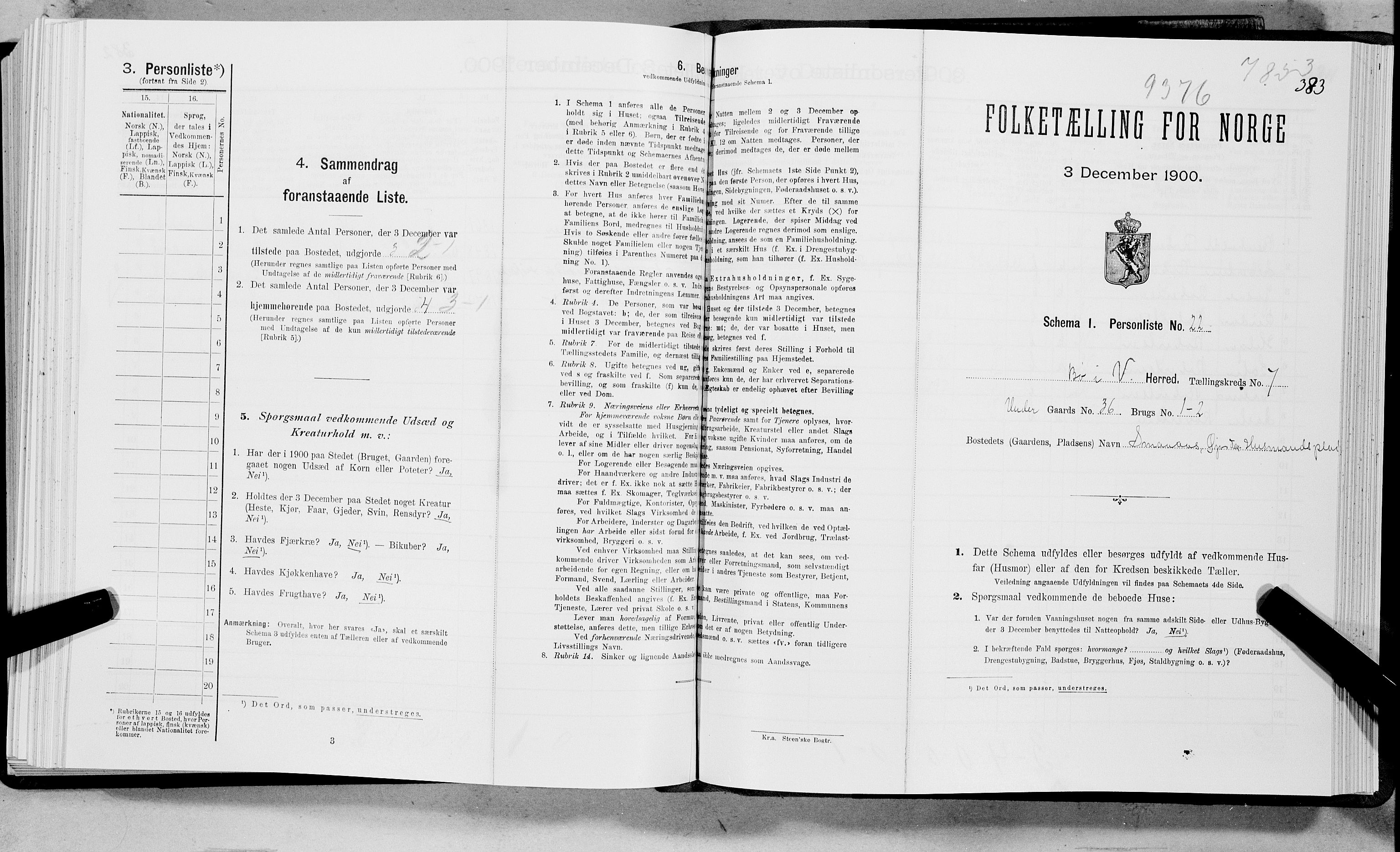 SAT, Folketelling 1900 for 1867 Bø herred, 1900, s. 794