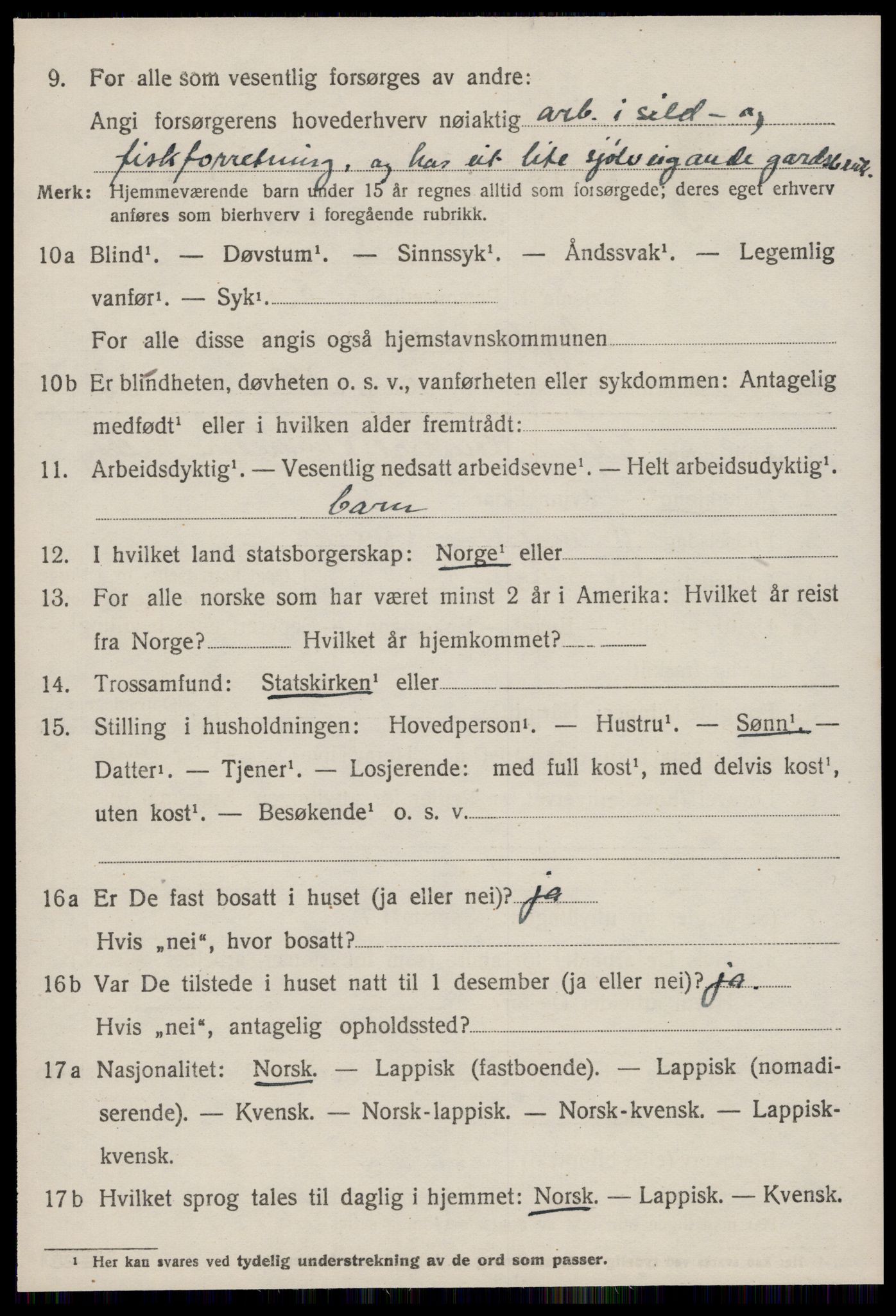 SAT, Folketelling 1920 for 1622 Agdenes herred, 1920, s. 2670