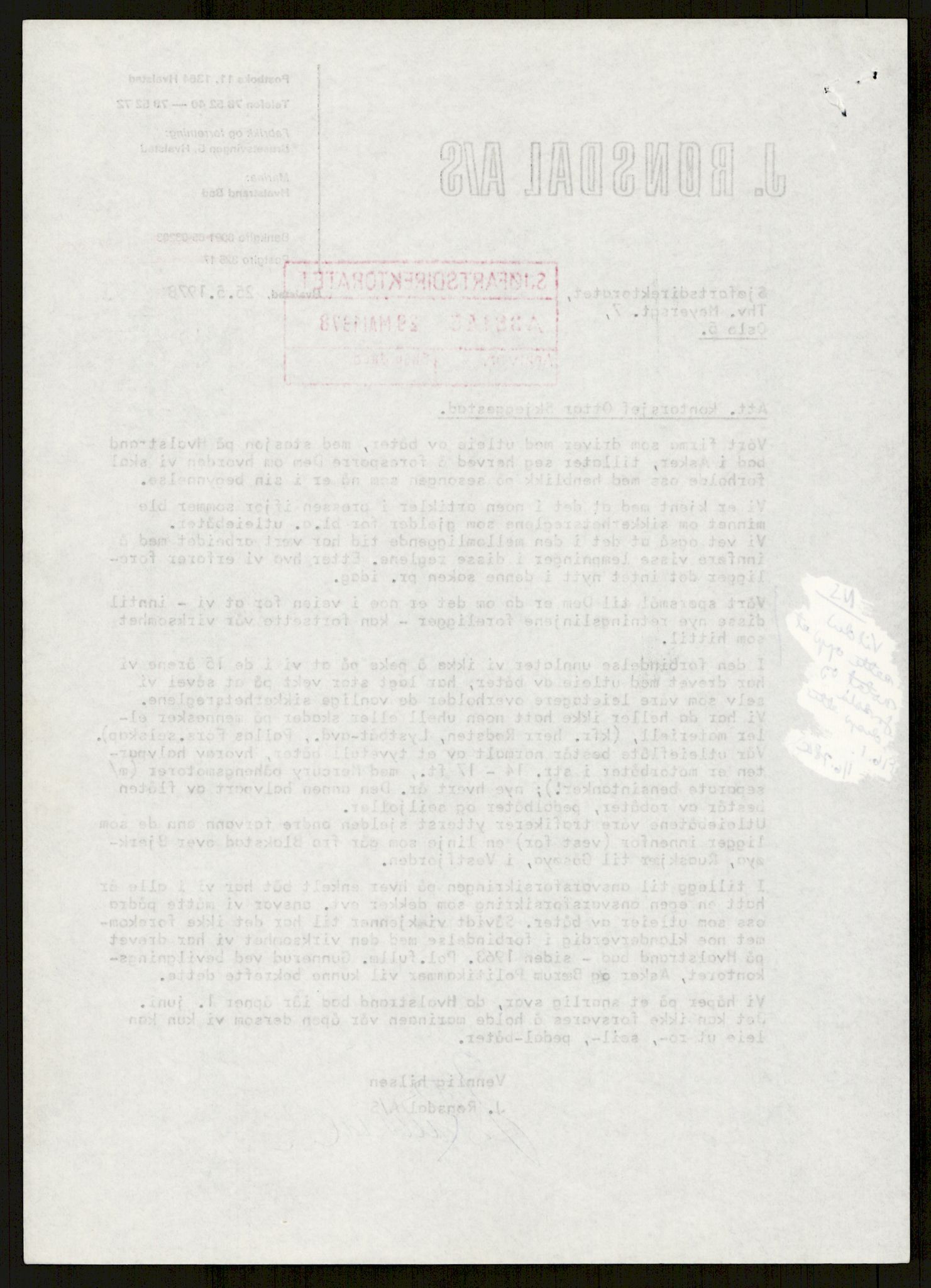 Sjøfartsdirektoratet med forløpere, generelt arkiv, AV/RA-S-1407/D/Du/Duc/L0641/0004: Skipskontrollen - Forskrifter    / Utleiebåter (2 mapper), 1977-1989, s. 430