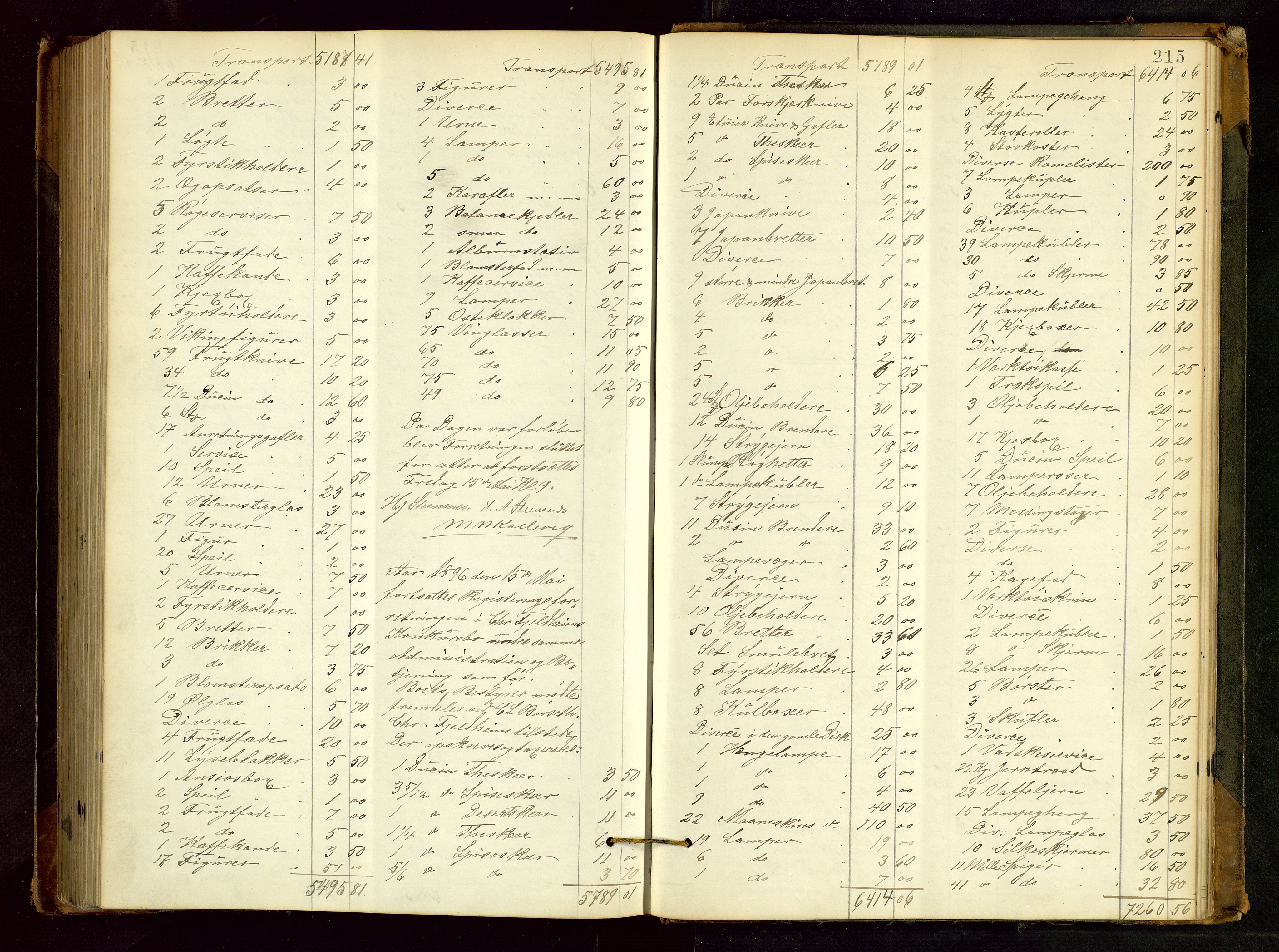 Haugesund tingrett, SAST/A-101415/01/IV/IVB/L0002: Skifteregistreringsprotokoll, med register, 1879-1898, s. 214b-215a