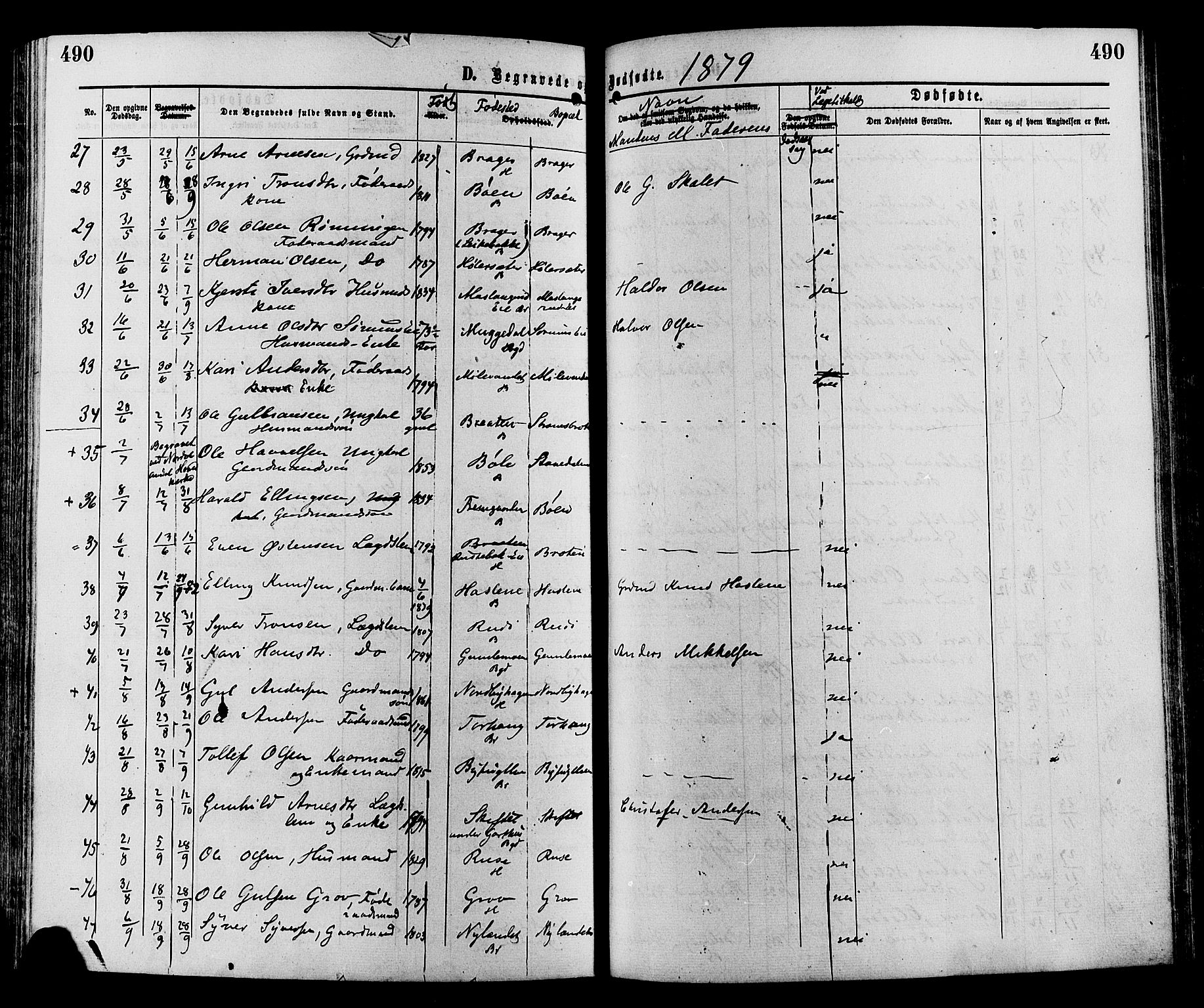 Sør-Aurdal prestekontor, AV/SAH-PREST-128/H/Ha/Haa/L0008: Ministerialbok nr. 8, 1877-1885, s. 490