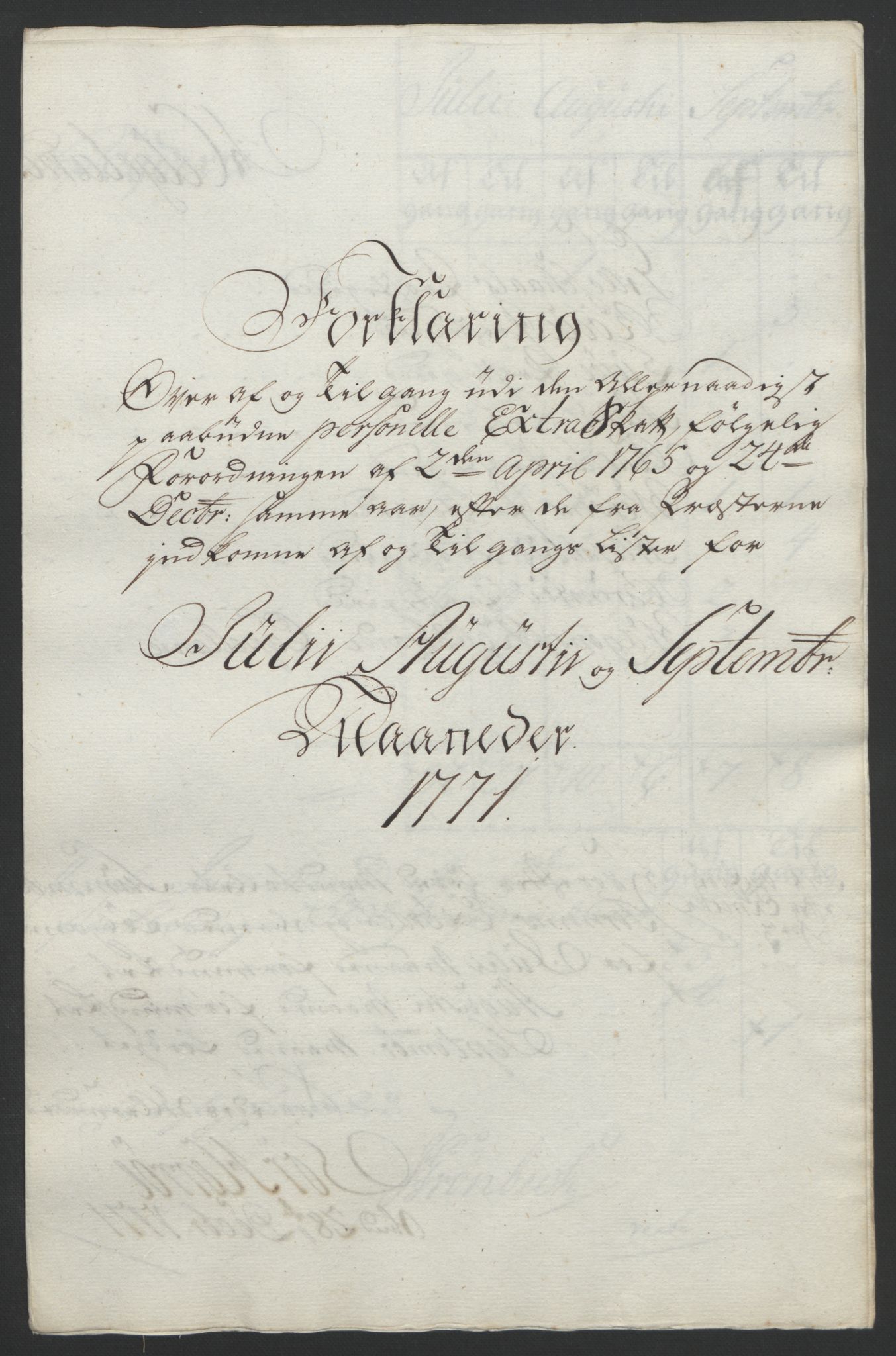 Rentekammeret inntil 1814, Reviderte regnskaper, Fogderegnskap, AV/RA-EA-4092/R65/L4573: Ekstraskatten Helgeland, 1762-1772, s. 338