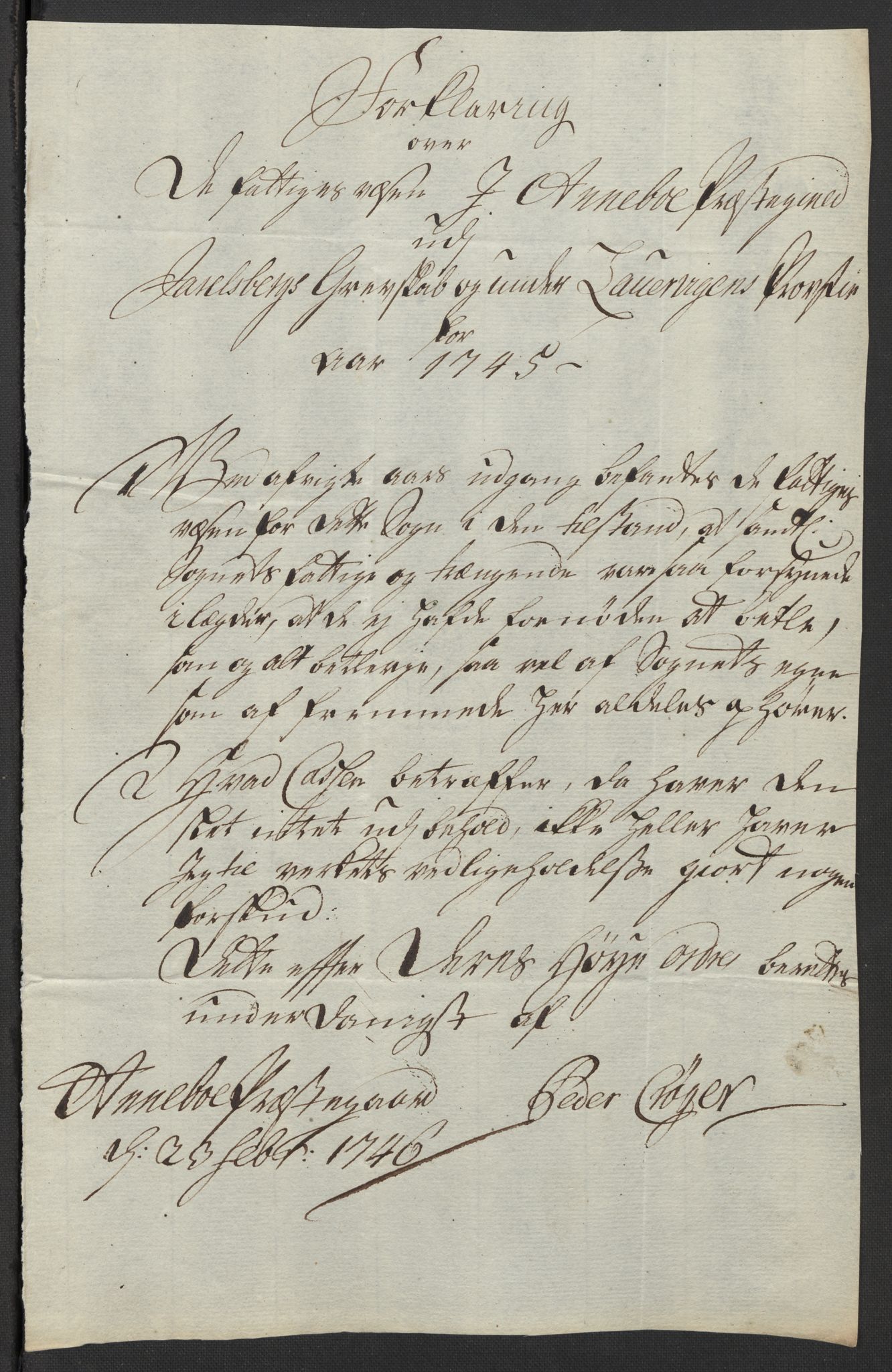 Kristiania tukthus, AV/SAO-A-10644/A/Ad/Adb/L0011: Innkomne skriv, rapporter og regnskap, 1742-1783, s. 201