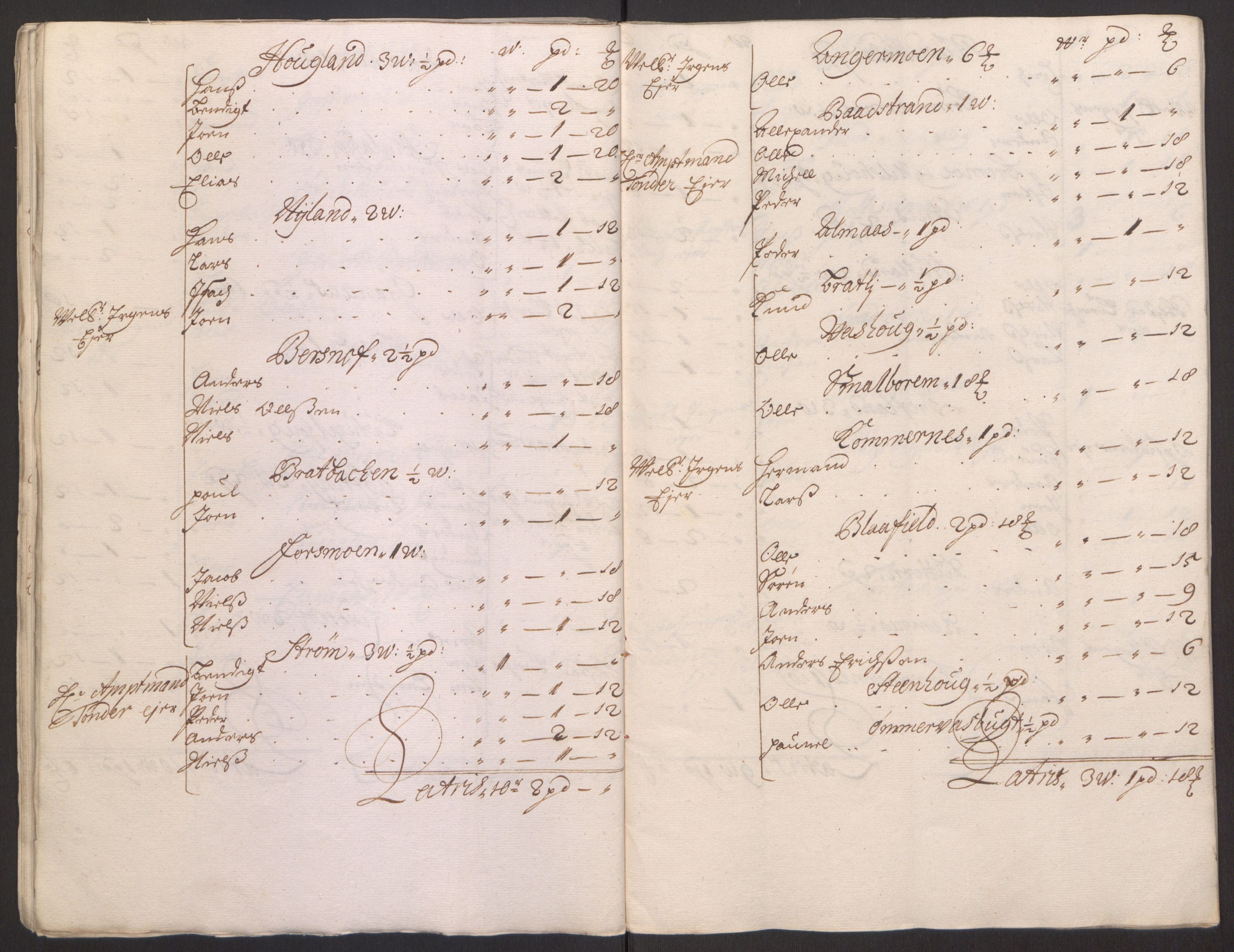 Rentekammeret inntil 1814, Reviderte regnskaper, Fogderegnskap, RA/EA-4092/R65/L4505: Fogderegnskap Helgeland, 1693-1696, s. 48