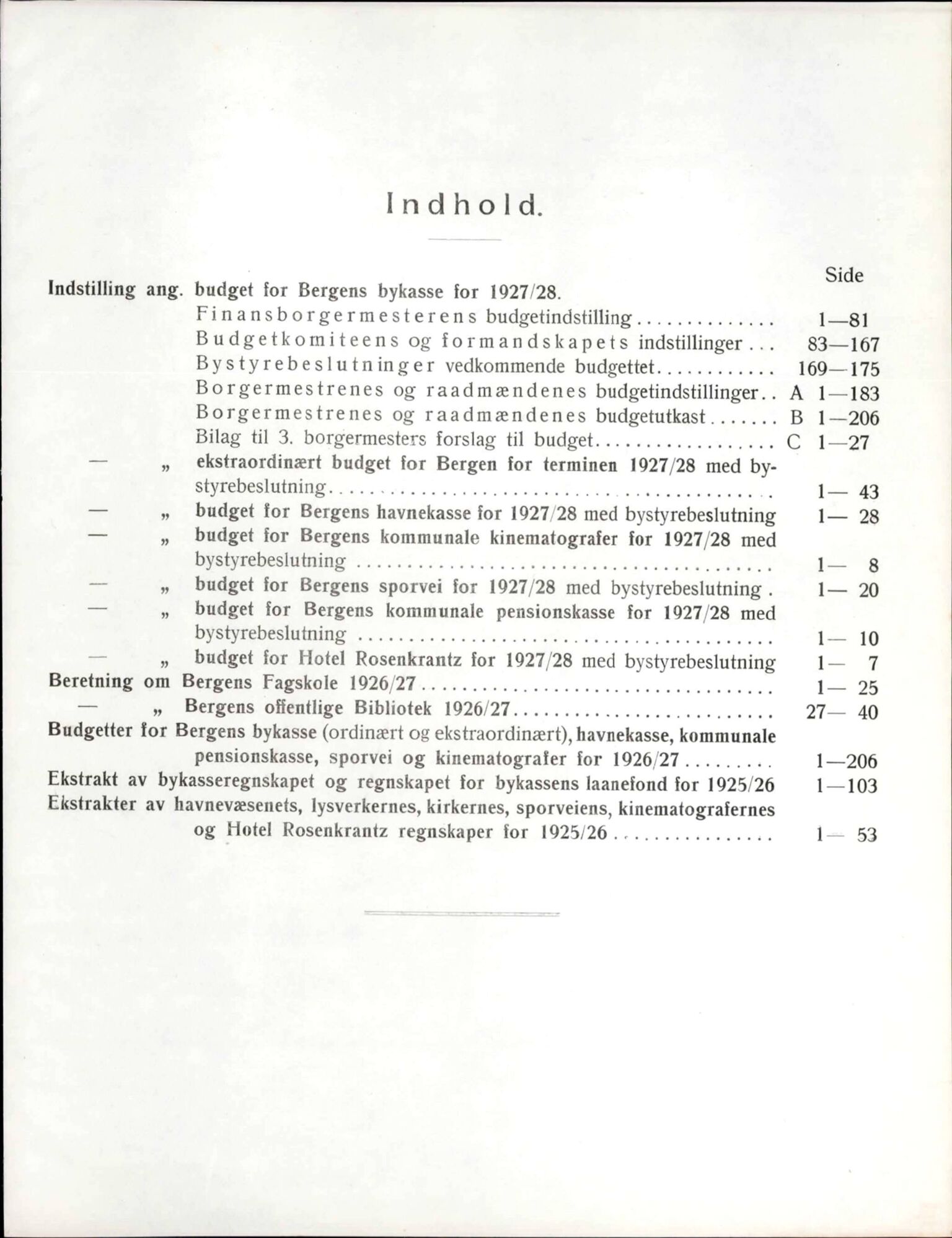 Bergen kommune. Formannskapet, BBA/A-0003/Ad/L0115: Bergens Kommuneforhandlinger, bind II, 1927