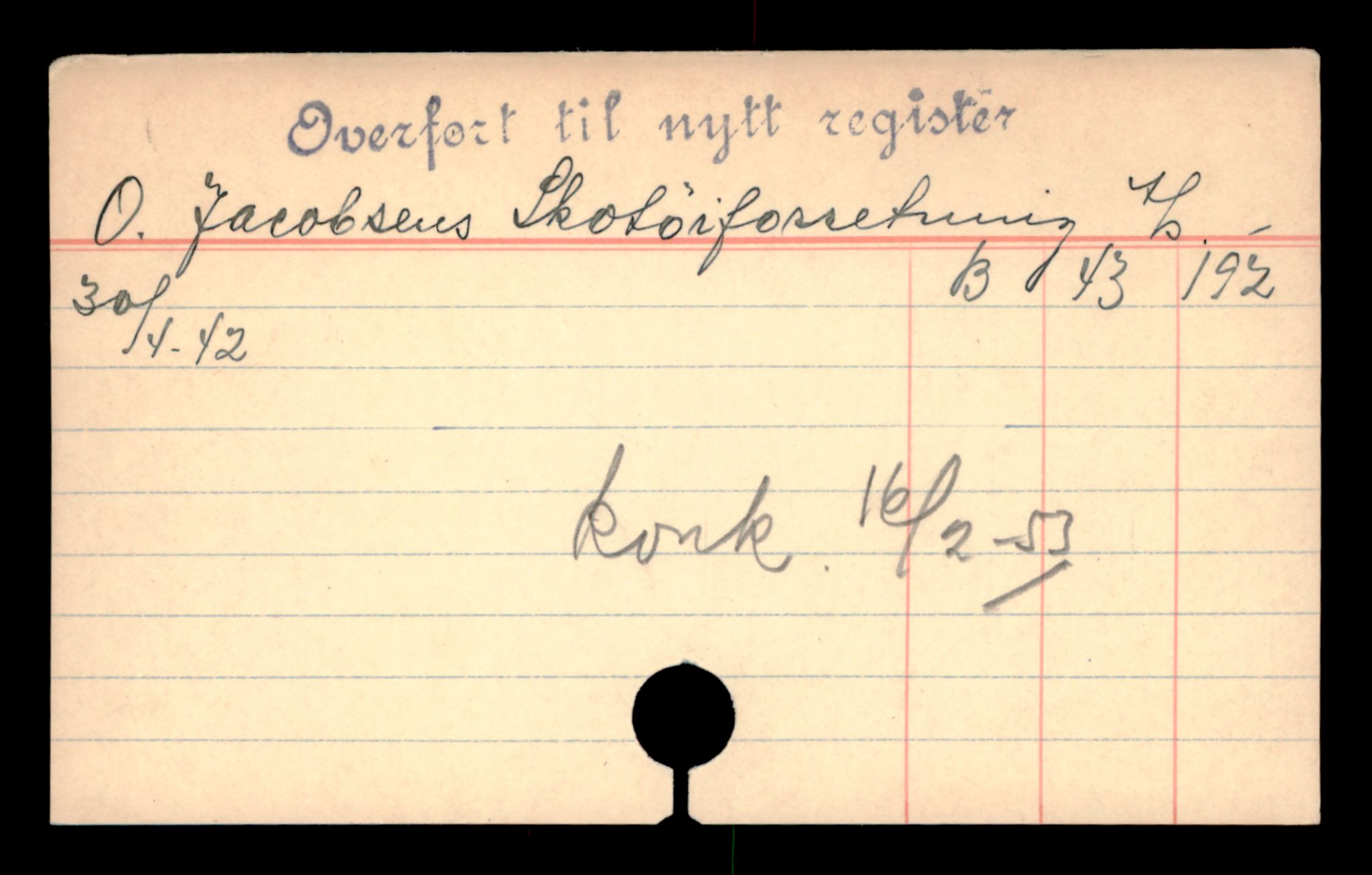 Oslo byfogd, Handelsregisteret, AV/SAT-A-10867/G/Ga/Gad/L0058: Kartotekkort - Slettede foretak, Oj-Oslo R, 1890-1990