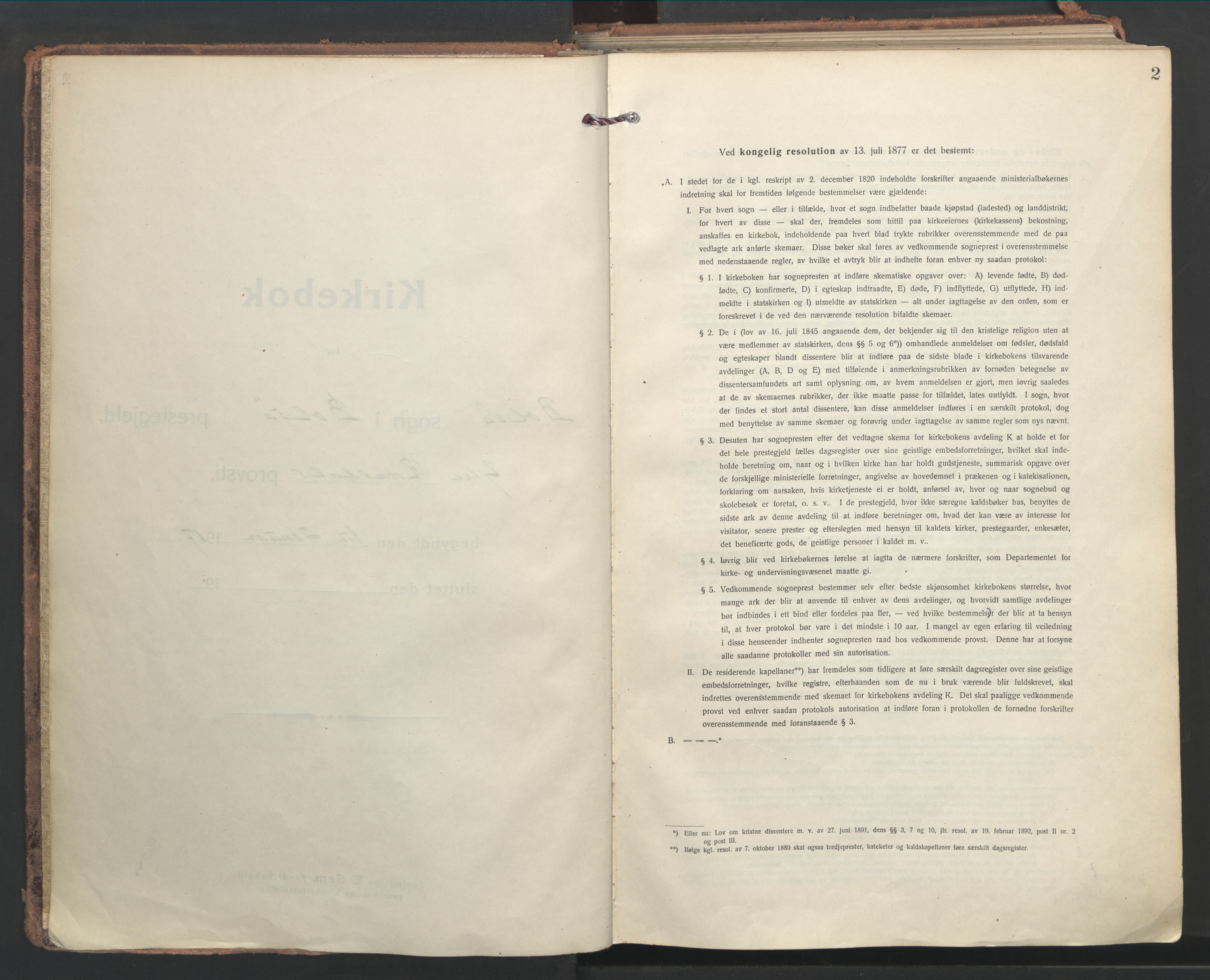 Ministerialprotokoller, klokkerbøker og fødselsregistre - Møre og Romsdal, AV/SAT-A-1454/555/L0659: Ministerialbok nr. 555A10, 1917-1971, s. 2