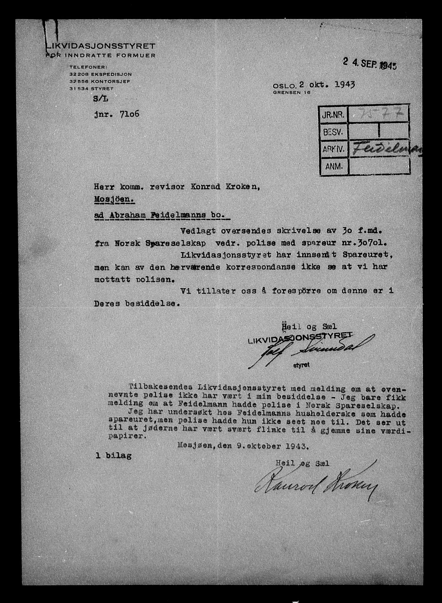 Justisdepartementet, Tilbakeføringskontoret for inndratte formuer, AV/RA-S-1564/H/Hc/Hcb/L0912: --, 1945-1947, s. 23