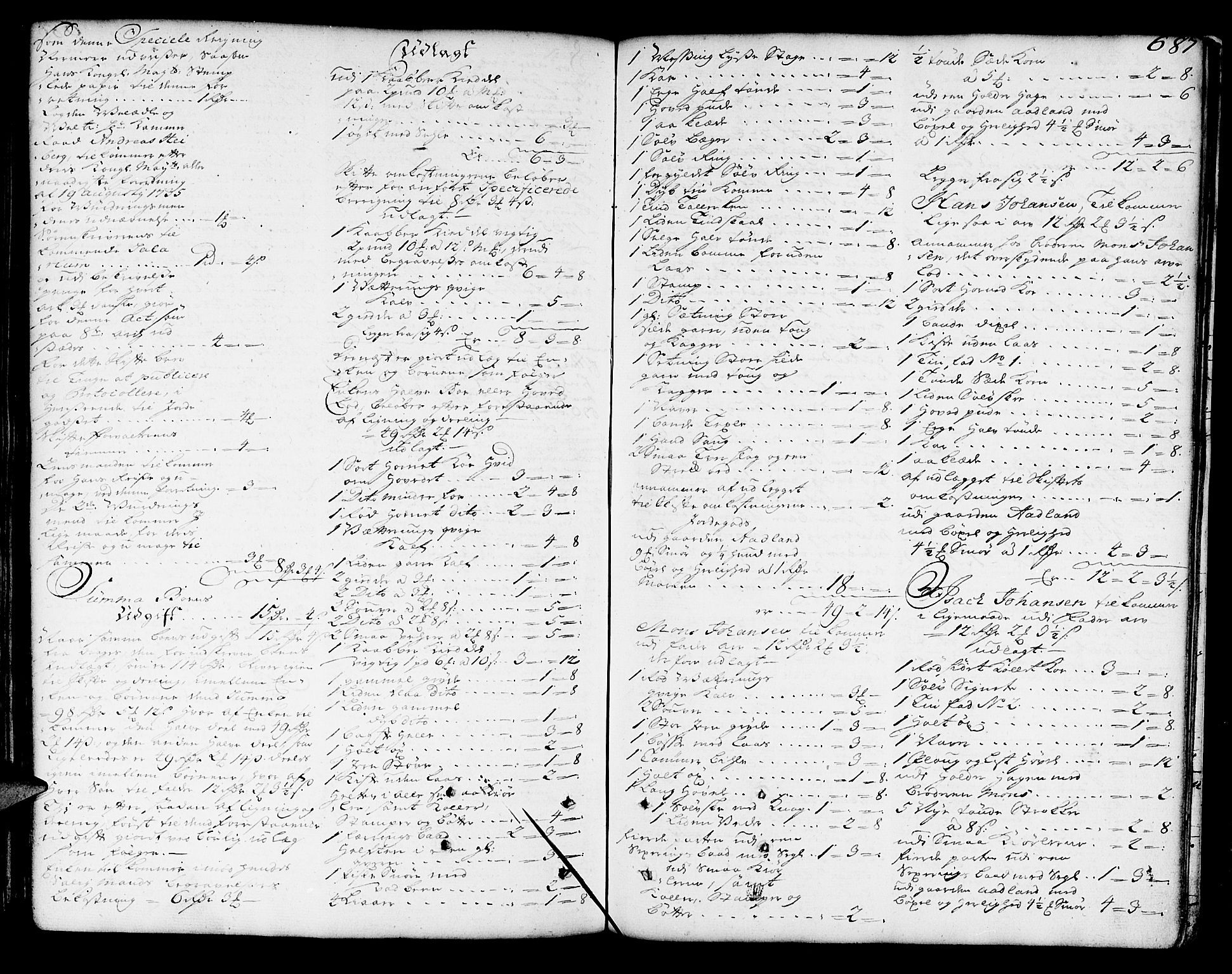 Sunnhordland sorenskrivar, SAB/A-2401/1/H/Ha/Haa/L0006: Skifteprotokollar. Register på lesesal. Fol. 1061- ut, 1749-1751, s. 686b-687a