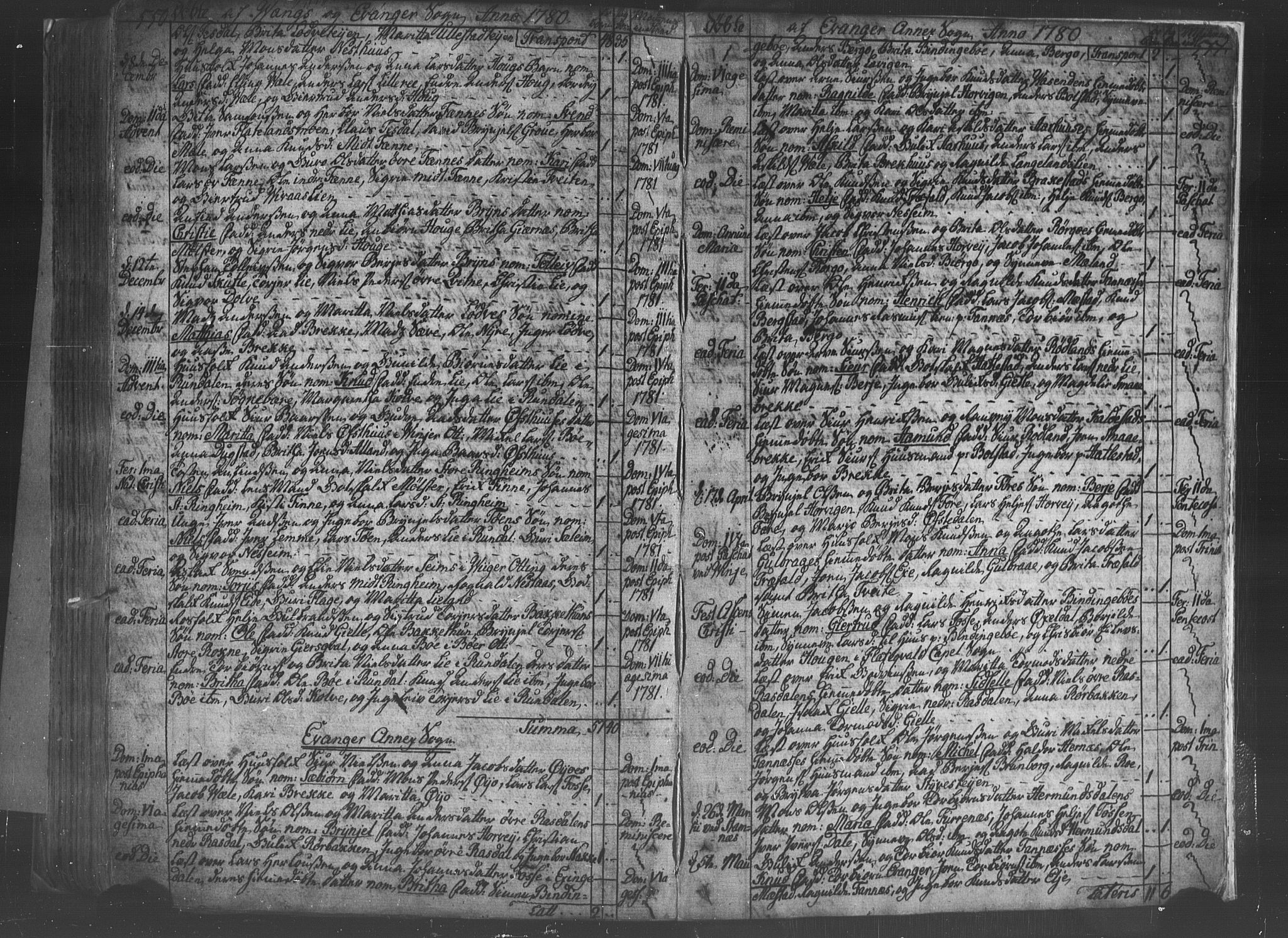 Voss sokneprestembete, SAB/A-79001/H/Haa: Ministerialbok nr. A 8, 1752-1780, s. 550-551