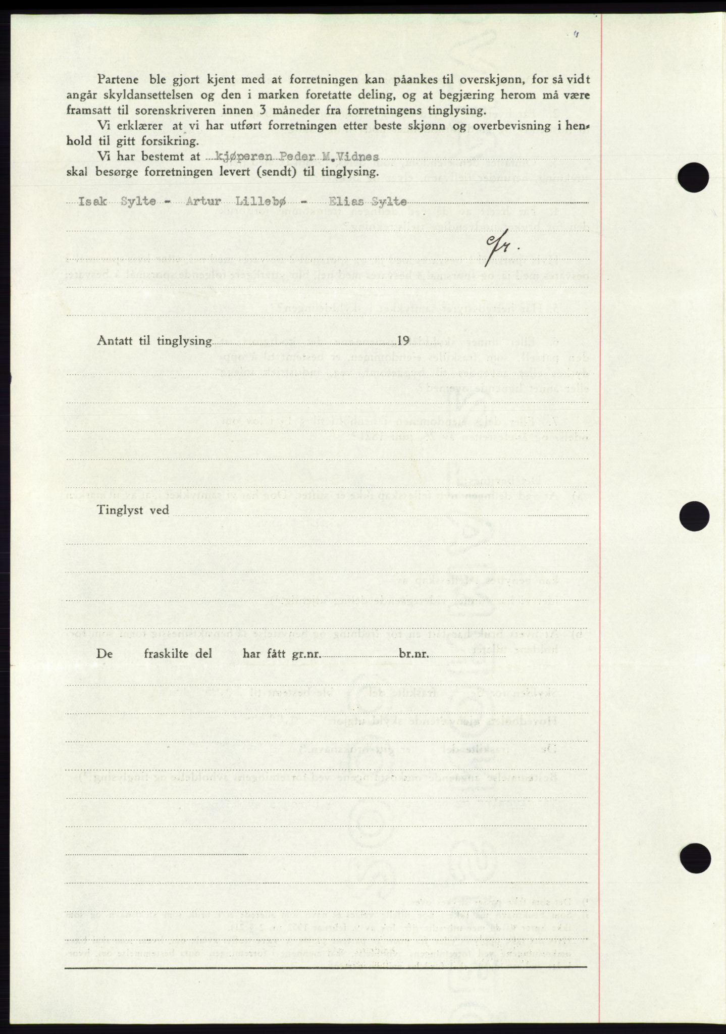 Søre Sunnmøre sorenskriveri, AV/SAT-A-4122/1/2/2C/L0083: Pantebok nr. 9A, 1948-1949, Dagboknr: 1498/1948