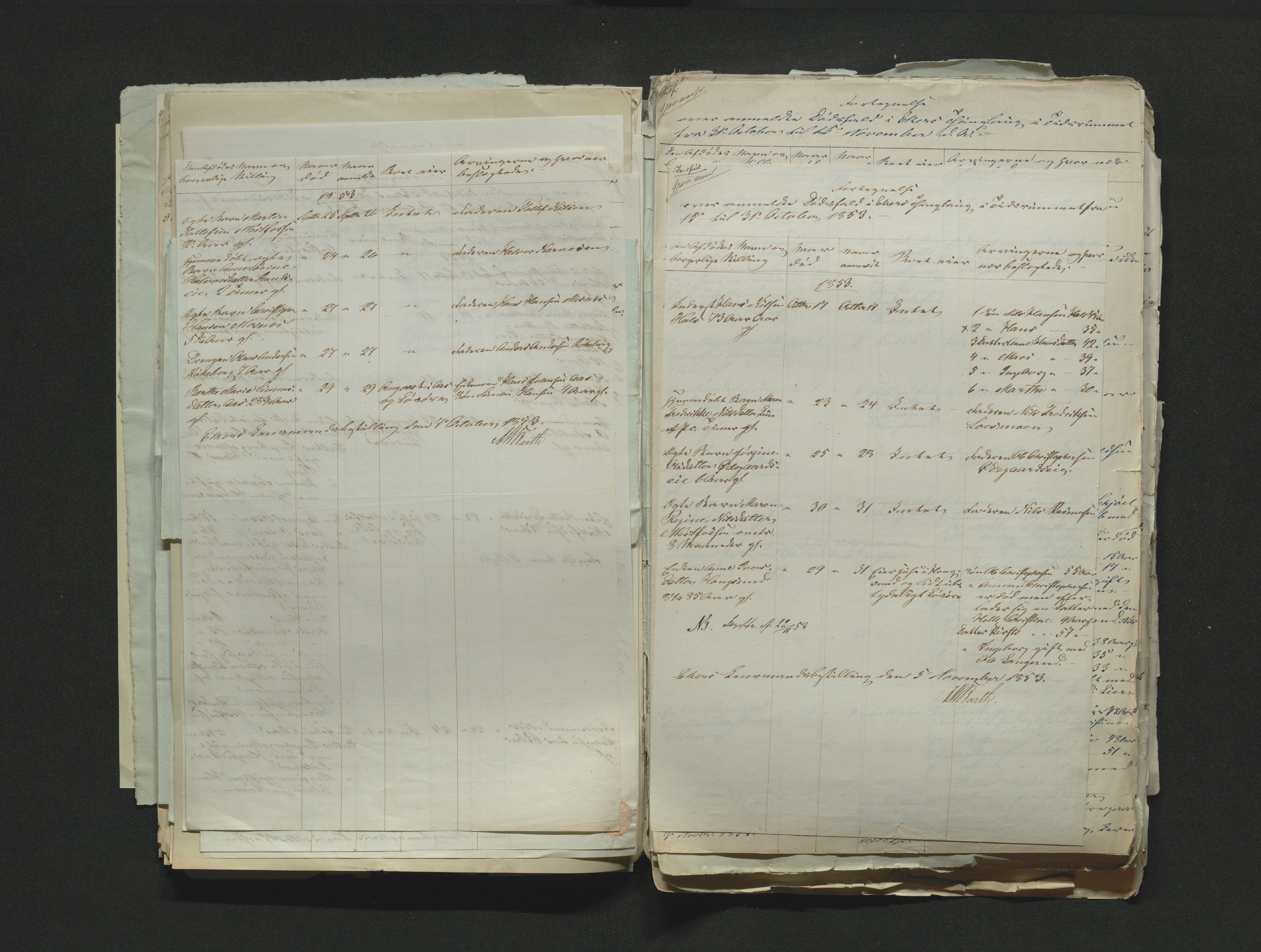 Eiker, Modum og Sigdal sorenskriveri, AV/SAKO-A-123/H/Ha/Hab/L0008: Dødsfallsmeldinger, 1850-1853