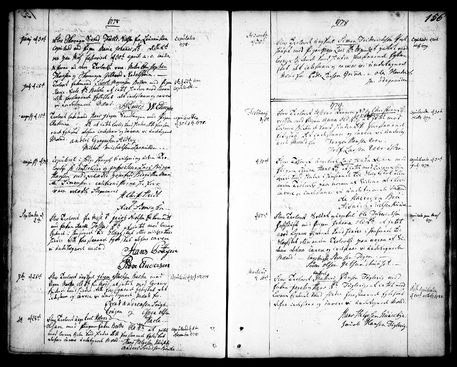 Rygge prestekontor Kirkebøker, AV/SAO-A-10084b/F/Fa/L0002: Ministerialbok nr. 2, 1771-1814, s. 156