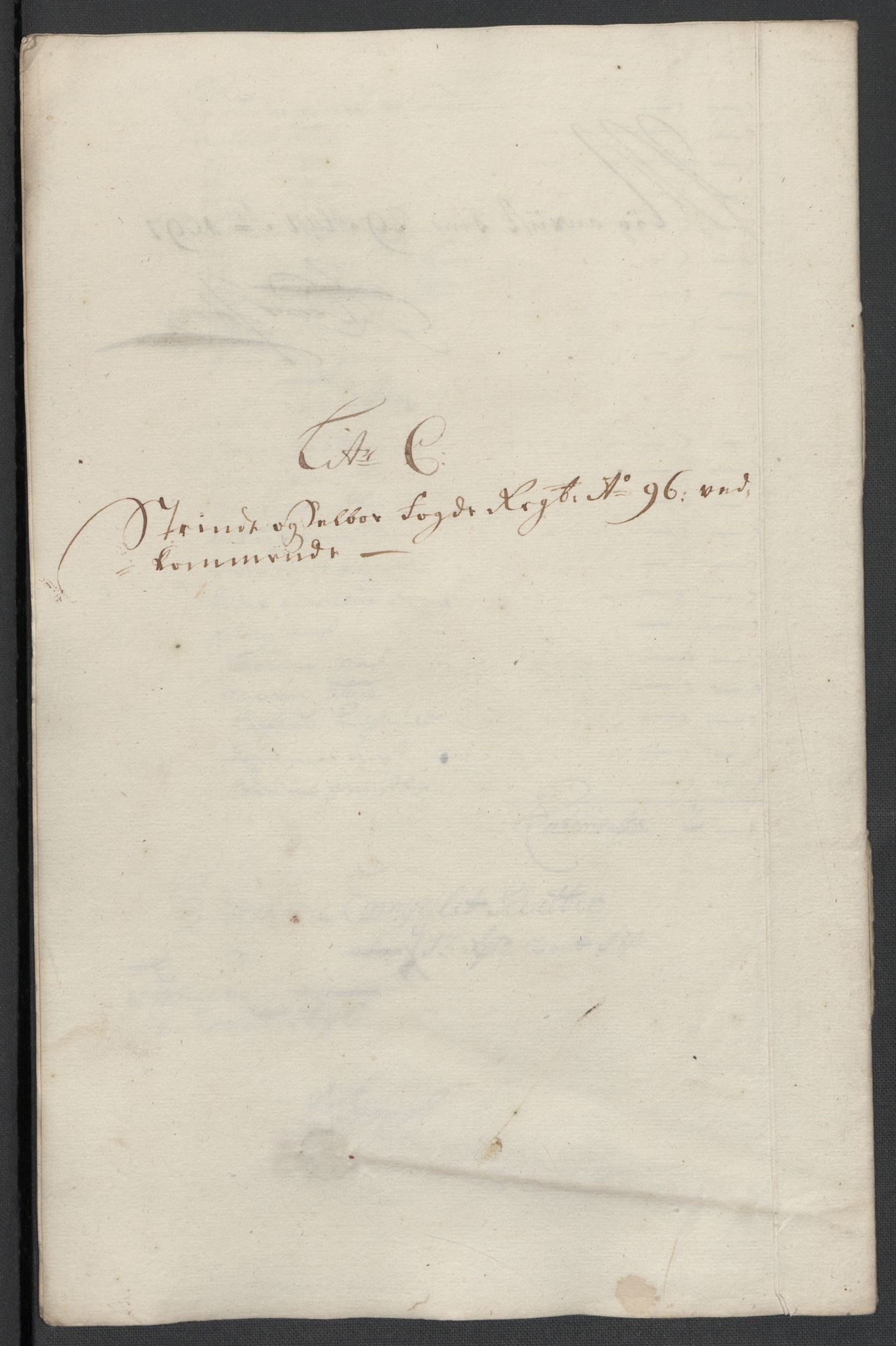 Rentekammeret inntil 1814, Reviderte regnskaper, Fogderegnskap, RA/EA-4092/R61/L4106: Fogderegnskap Strinda og Selbu, 1696-1697, s. 36