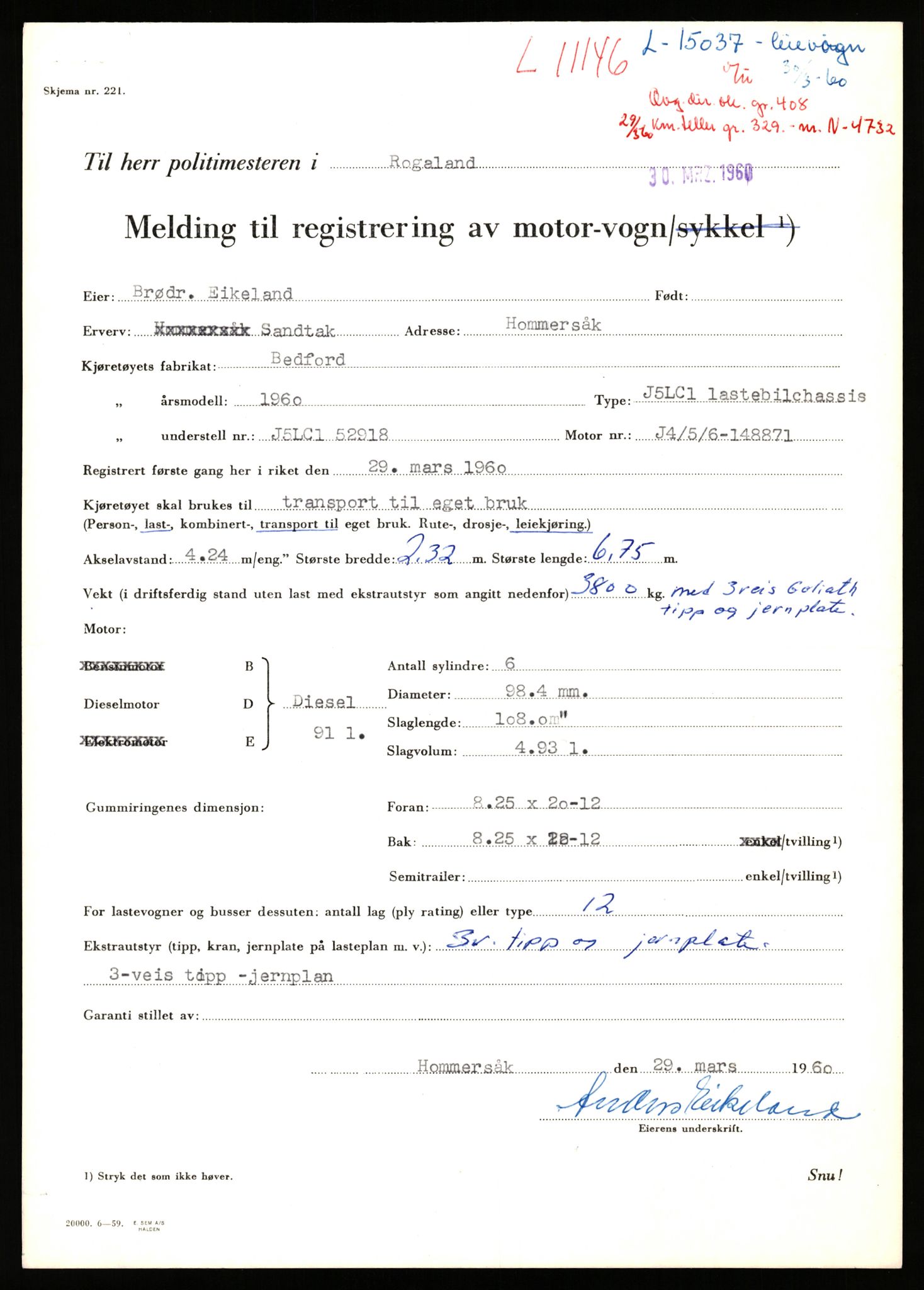 Stavanger trafikkstasjon, AV/SAST-A-101942/0/F/L0020: L-11000 - L-11499, 1930-1971, s. 669