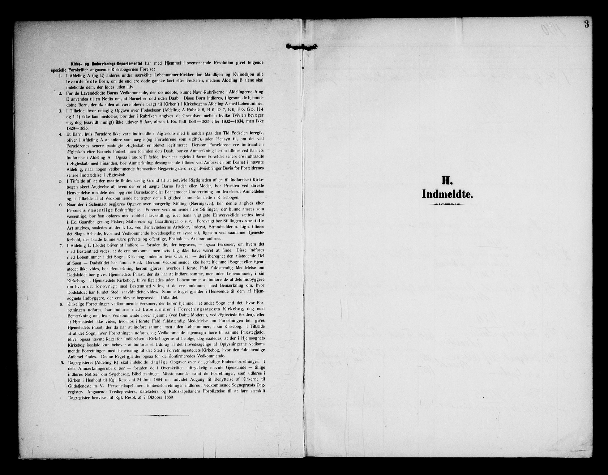 Kråkerøy prestekontor Kirkebøker, AV/SAO-A-10912/F/Fa/L0002: Ministerialbok nr. 2, 1908-1993, s. 3