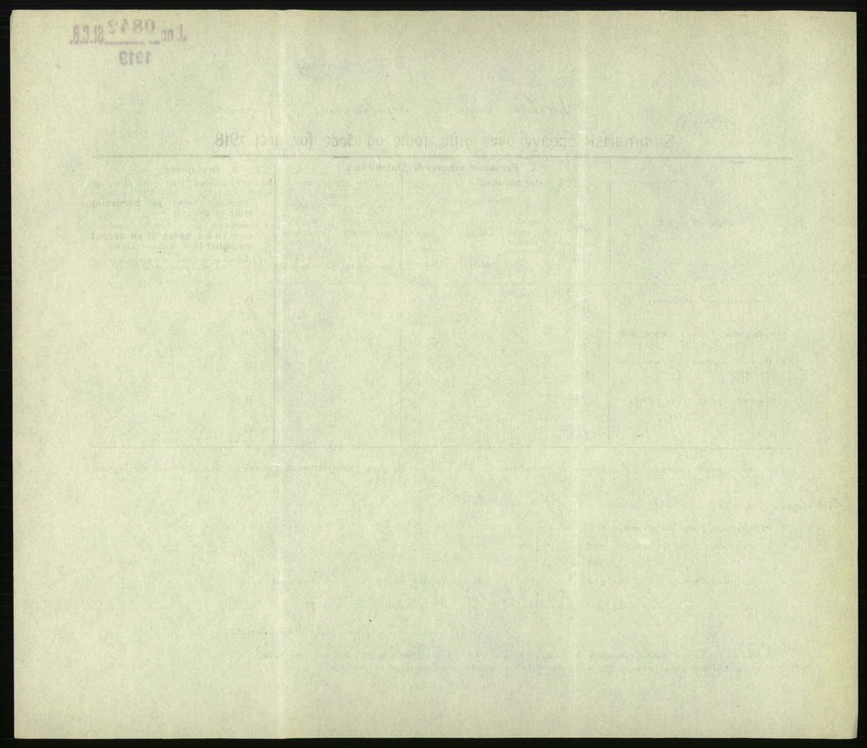 Statistisk sentralbyrå, Sosiodemografiske emner, Befolkning, AV/RA-S-2228/D/Df/Dfb/Dfbh/L0059: Summariske oppgaver over gifte, fødte og døde for hele landet., 1918, s. 708