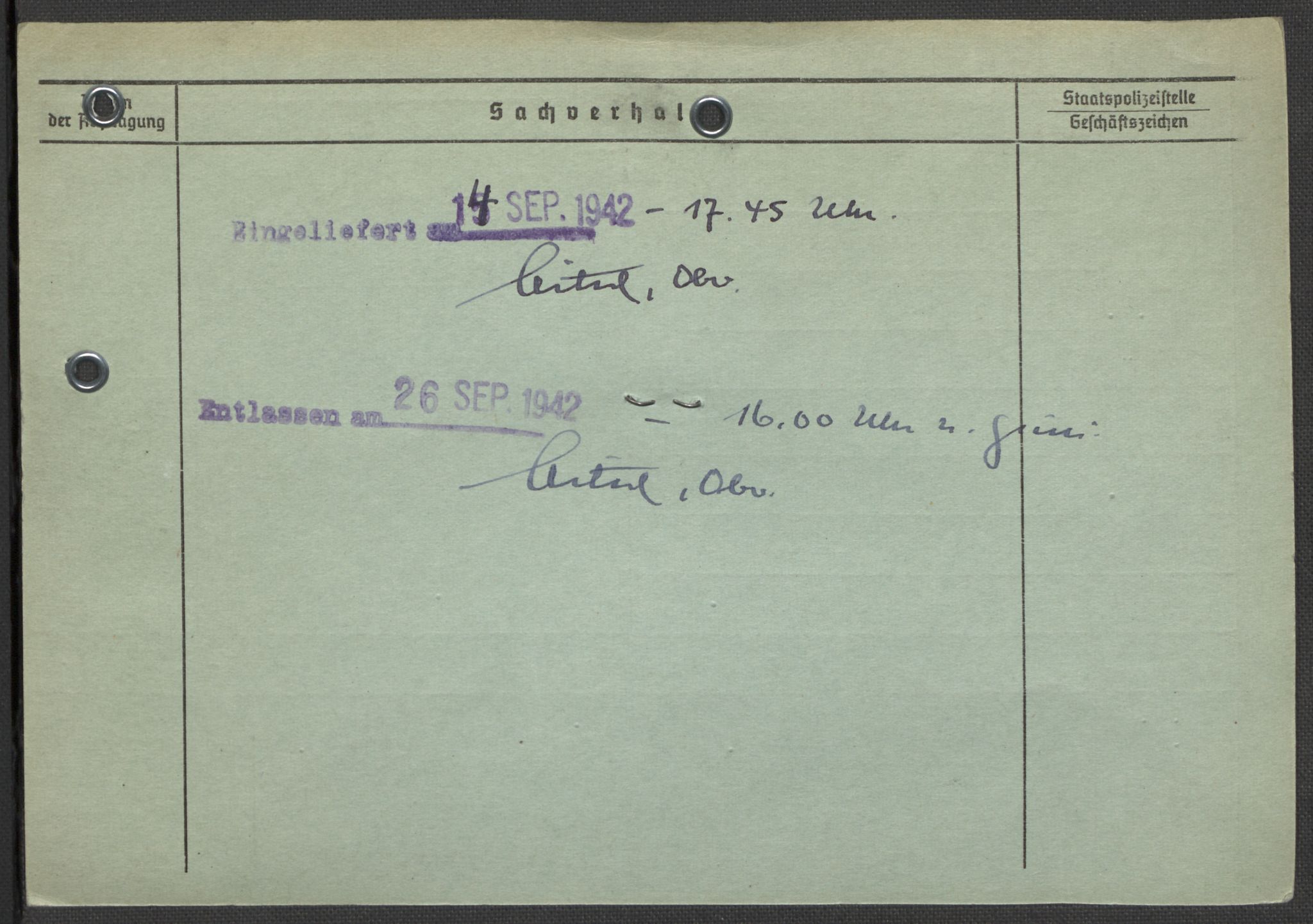 Befehlshaber der Sicherheitspolizei und des SD, AV/RA-RAFA-5969/E/Ea/Eaa/L0001: Register over norske fanger i Møllergata 19: A-Bj, 1940-1945, s. 673