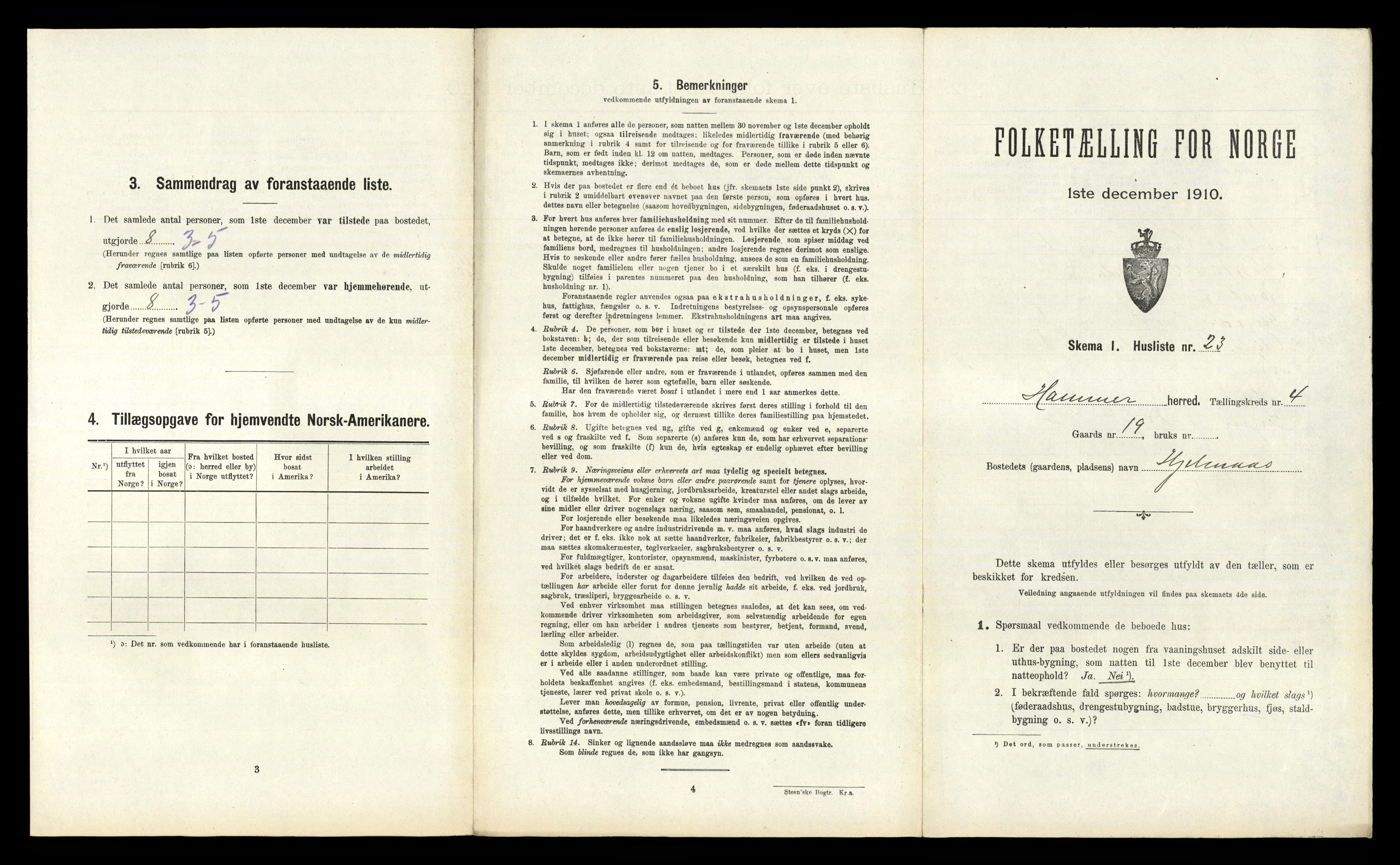 RA, Folketelling 1910 for 1254 Hamre herred, 1910, s. 282