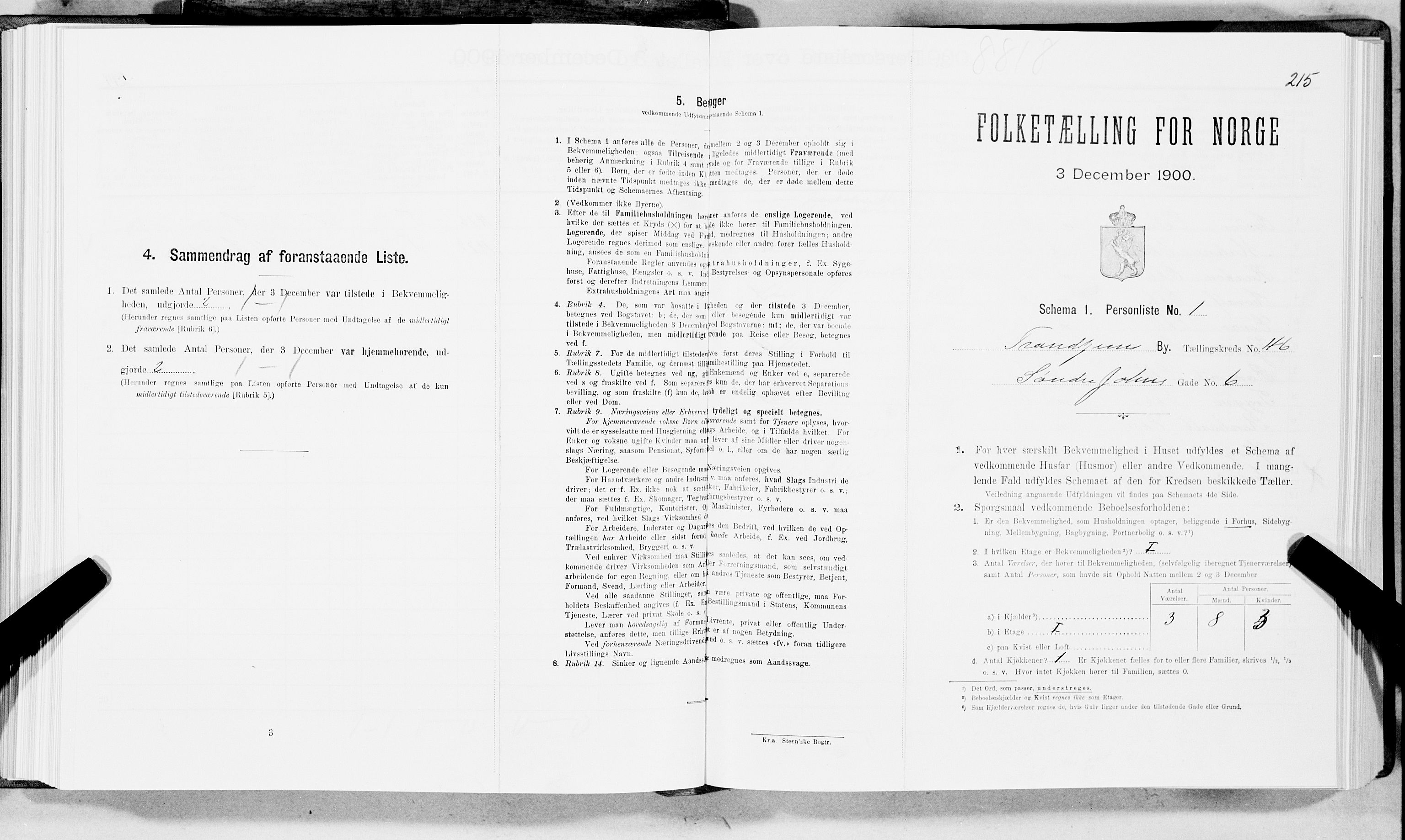SAT, Folketelling 1900 for 1601 Trondheim kjøpstad, 1900, s. 7518
