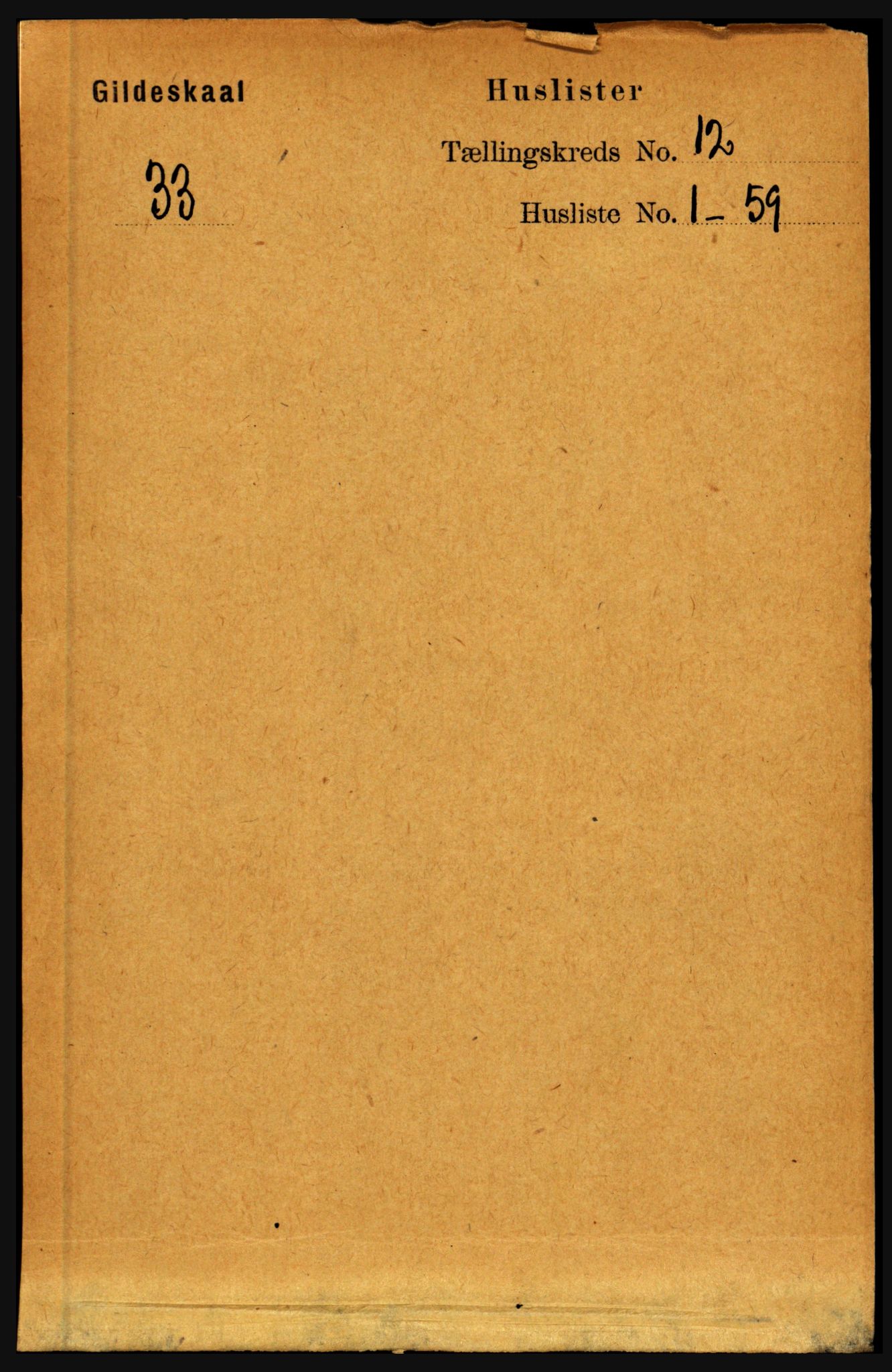 RA, Folketelling 1891 for 1838 Gildeskål herred, 1891, s. 3642