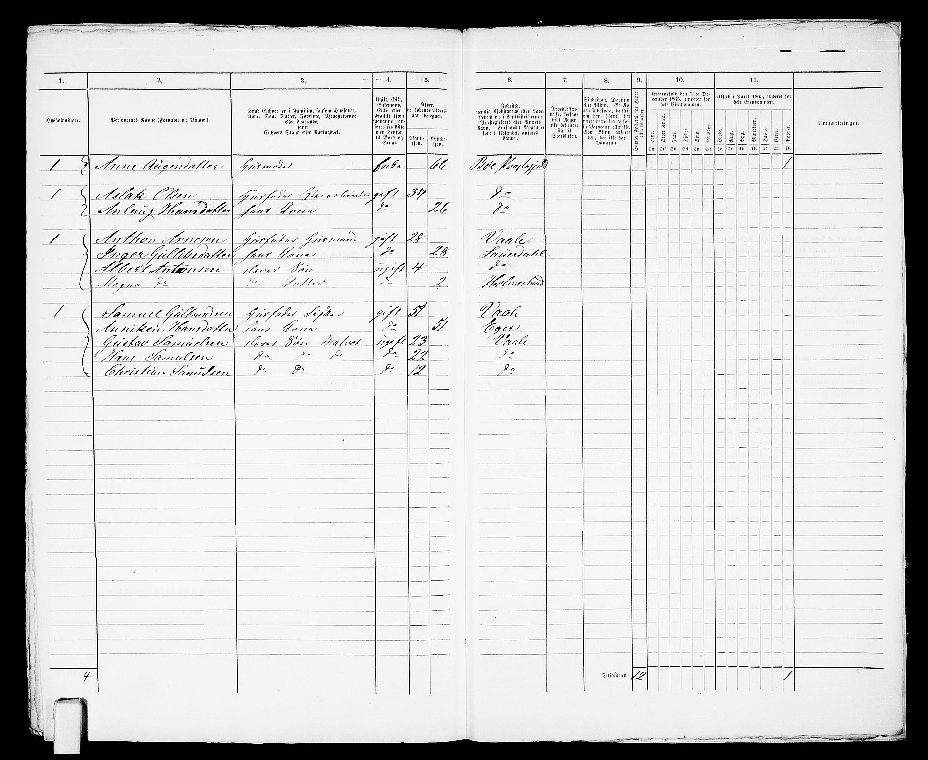 RA, Folketelling 1865 for 0702B Botne prestegjeld, Holmestrand kjøpstad, 1865, s. 438