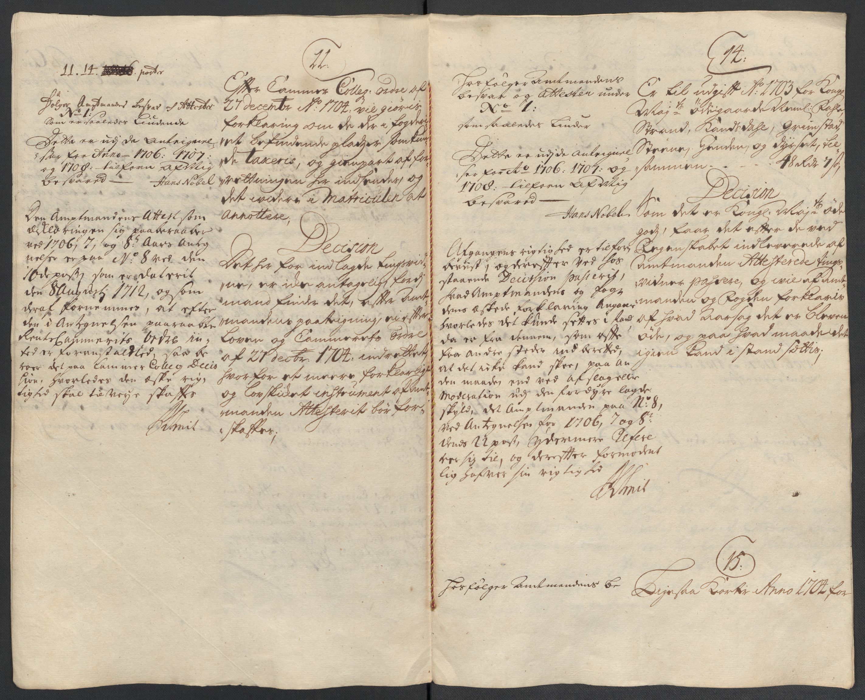 Rentekammeret inntil 1814, Reviderte regnskaper, Fogderegnskap, AV/RA-EA-4092/R56/L3741: Fogderegnskap Nordmøre, 1705, s. 250