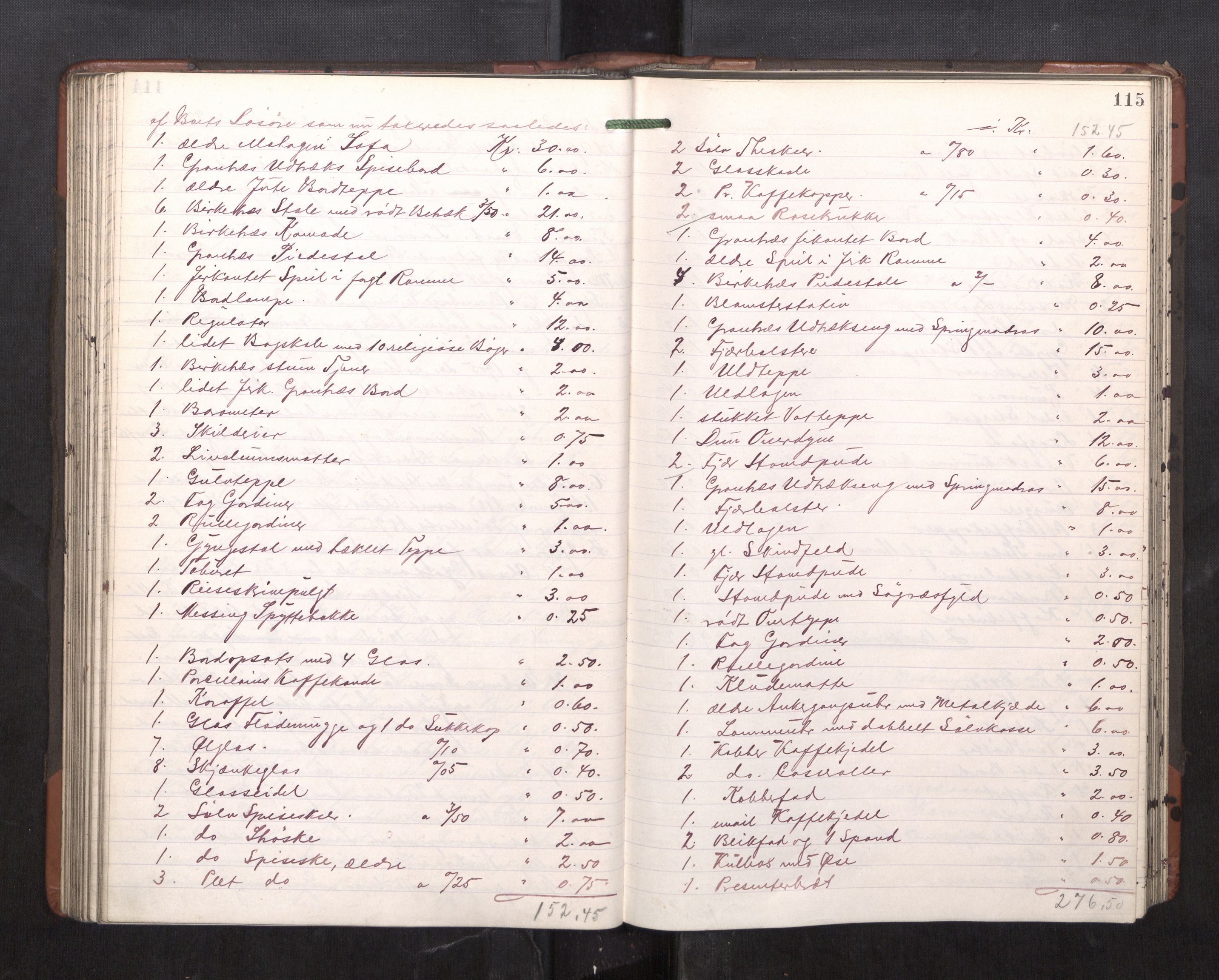 Trondheim byfogd, AV/SAT-A-0003/1/3/3C/L0023: Skifteregistreringsprotokoll - 11/2-15/5. (u/ register), 1905-1907, s. 115
