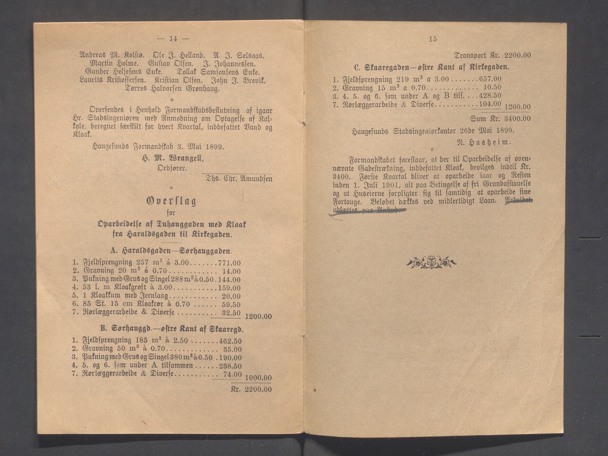 Haugesund kommune - Formannskapet og Bystyret, IKAR/A-740/A/Abb/L0001: Bystyreforhandlinger, 1889-1907, s. 239