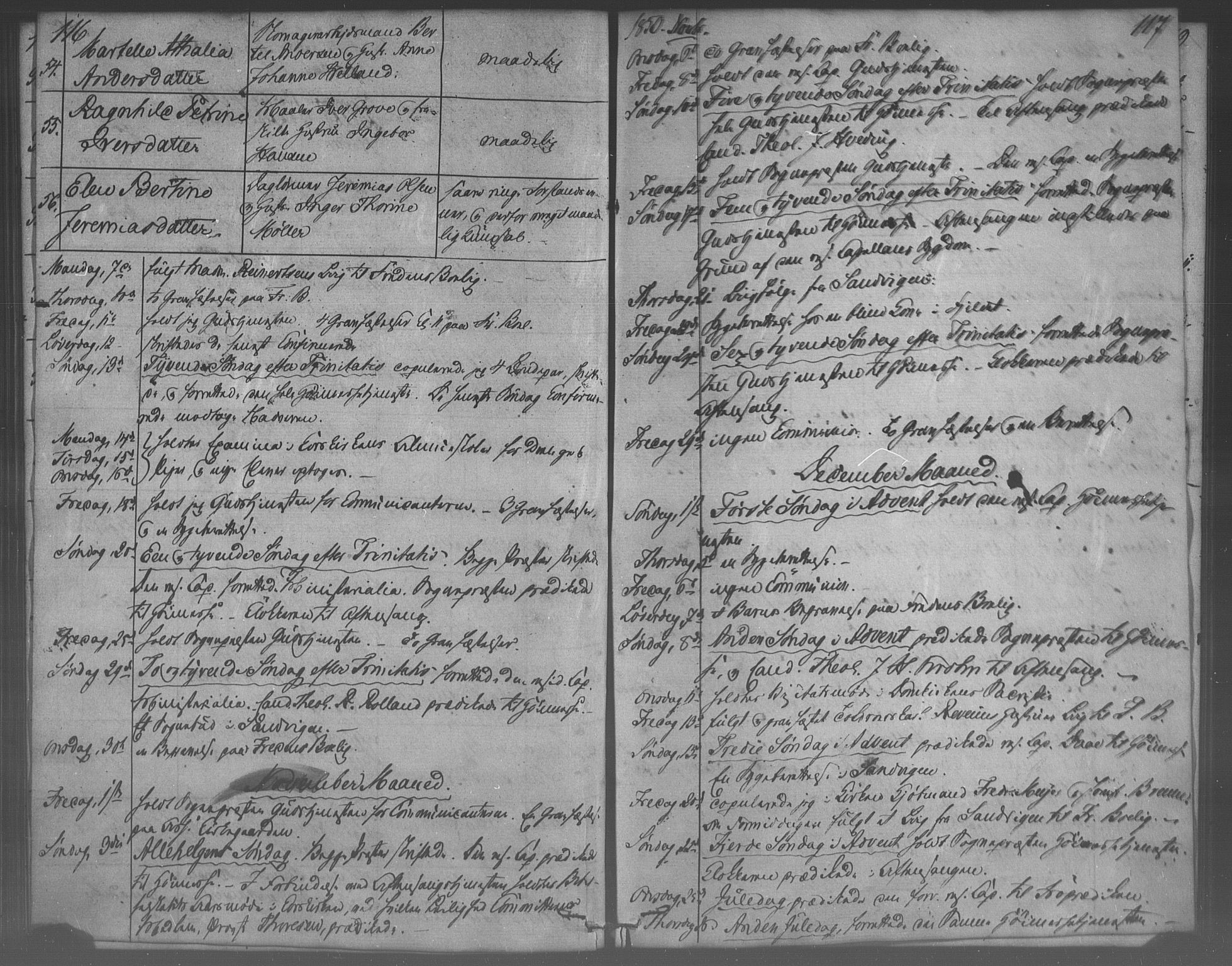 Korskirken sokneprestembete, AV/SAB-A-76101/H/Haa/L0067: Residerende kapellans bok nr. A 2, 1844-1854, s. 116-117