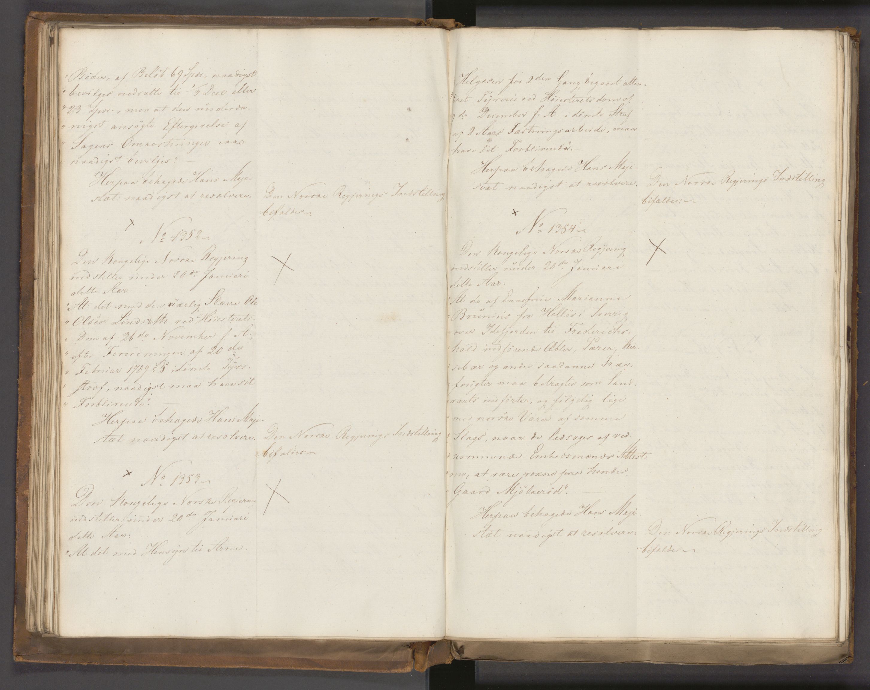 Statsrådssekretariatet, AV/RA-S-1001/A/Ab/L0022: Kgl. res. nr. 1210-1721, 1. halvår, 1826