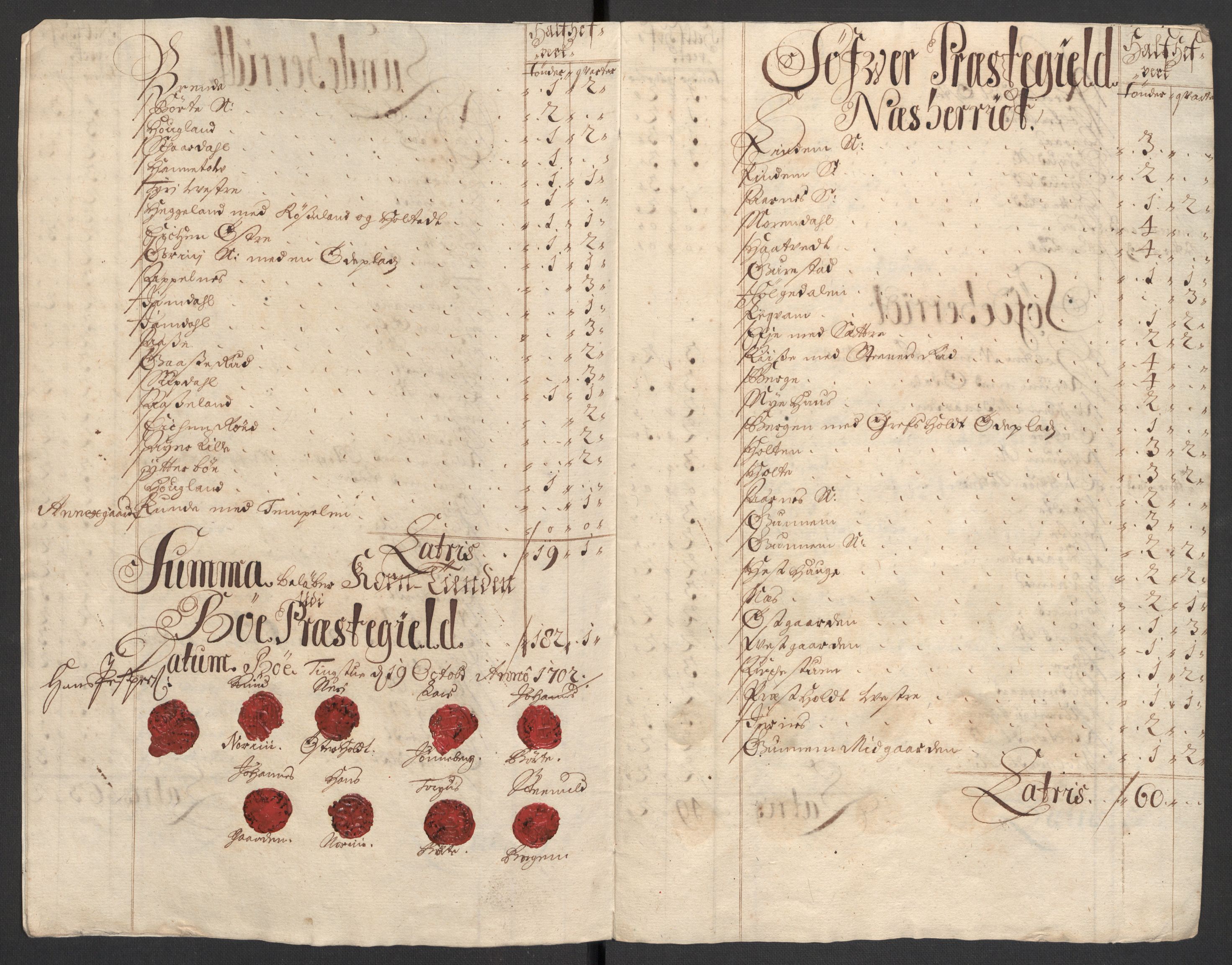 Rentekammeret inntil 1814, Reviderte regnskaper, Fogderegnskap, AV/RA-EA-4092/R36/L2106: Fogderegnskap Øvre og Nedre Telemark og Bamble, 1702, s. 30