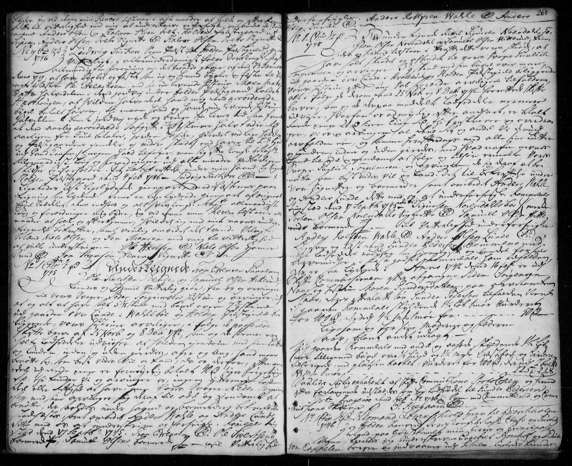 Nedre Telemark sorenskriveri, SAKO/A-135/G/Ga/Gaa/L0001h: Pantebok nr. H, 1738-1752, s. 268