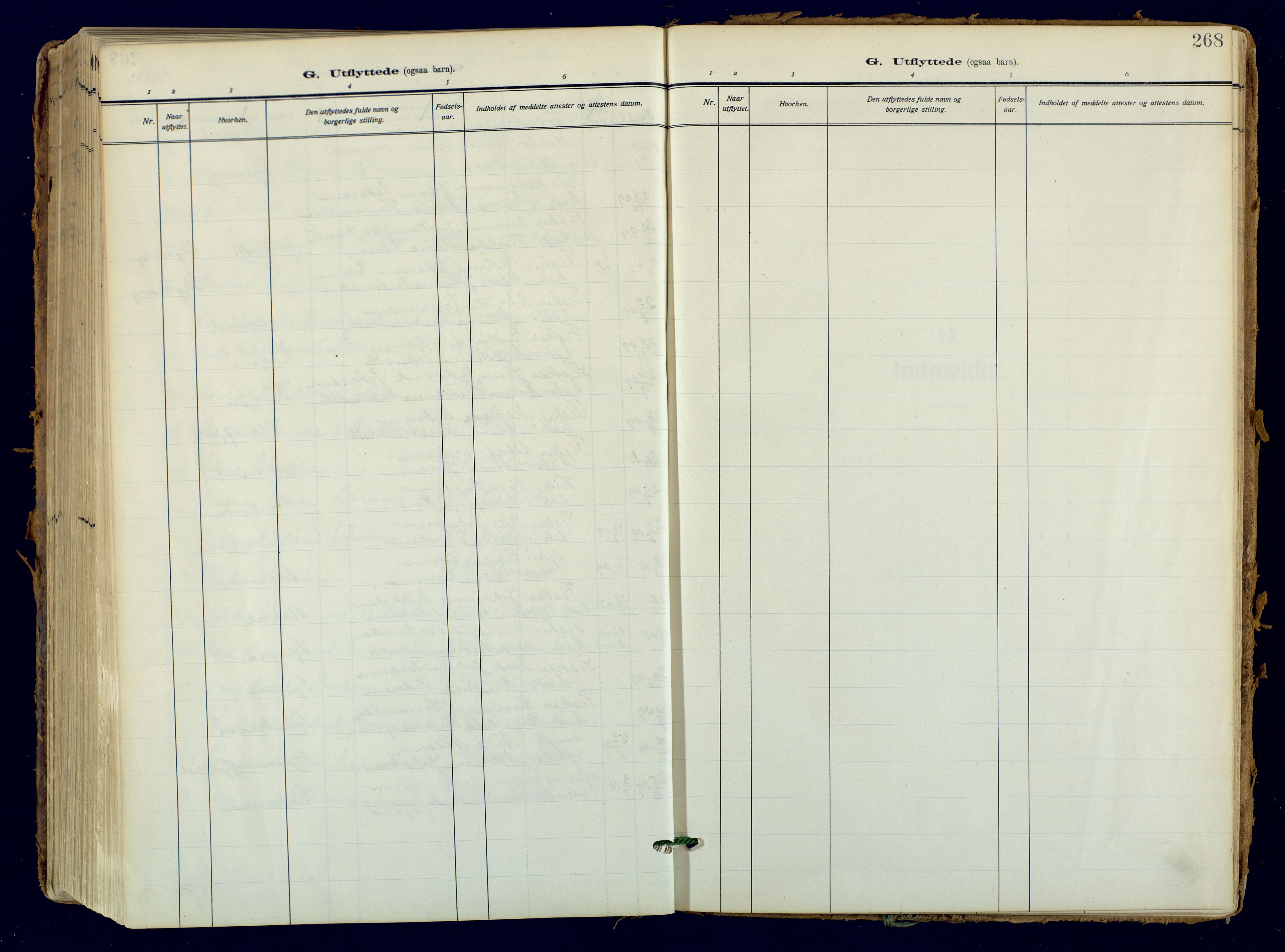 Skjervøy sokneprestkontor, AV/SATØ-S-1300/H/Ha/Haa: Ministerialbok nr. 18, 1910-1926, s. 268