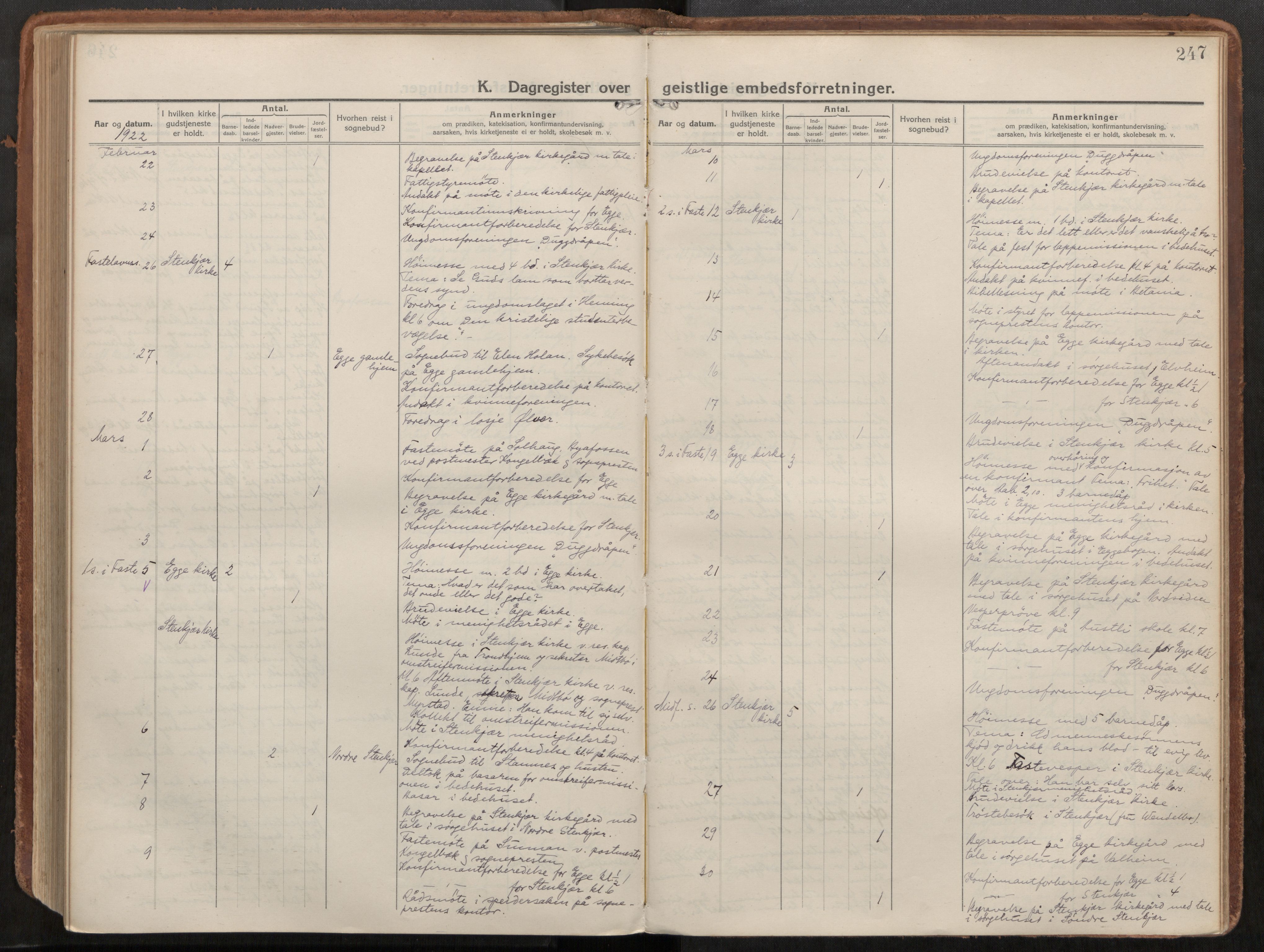 Steinkjer sokneprestkontor, AV/SAT-A-1541/01/H/Ha/Haa/L0003: Ministerialbok nr. 3, 1913-1922, s. 247