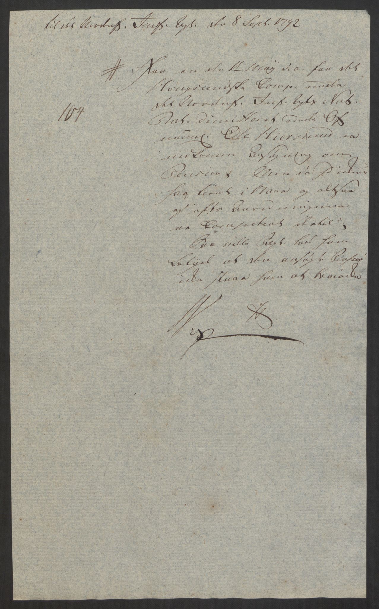 Forsvaret, Den norske kvesthuskasse/krigshospitalkasse, AV/RA-RAFA-1887/F/Fa/L0008: Konsepter, 1790-1793, s. 921