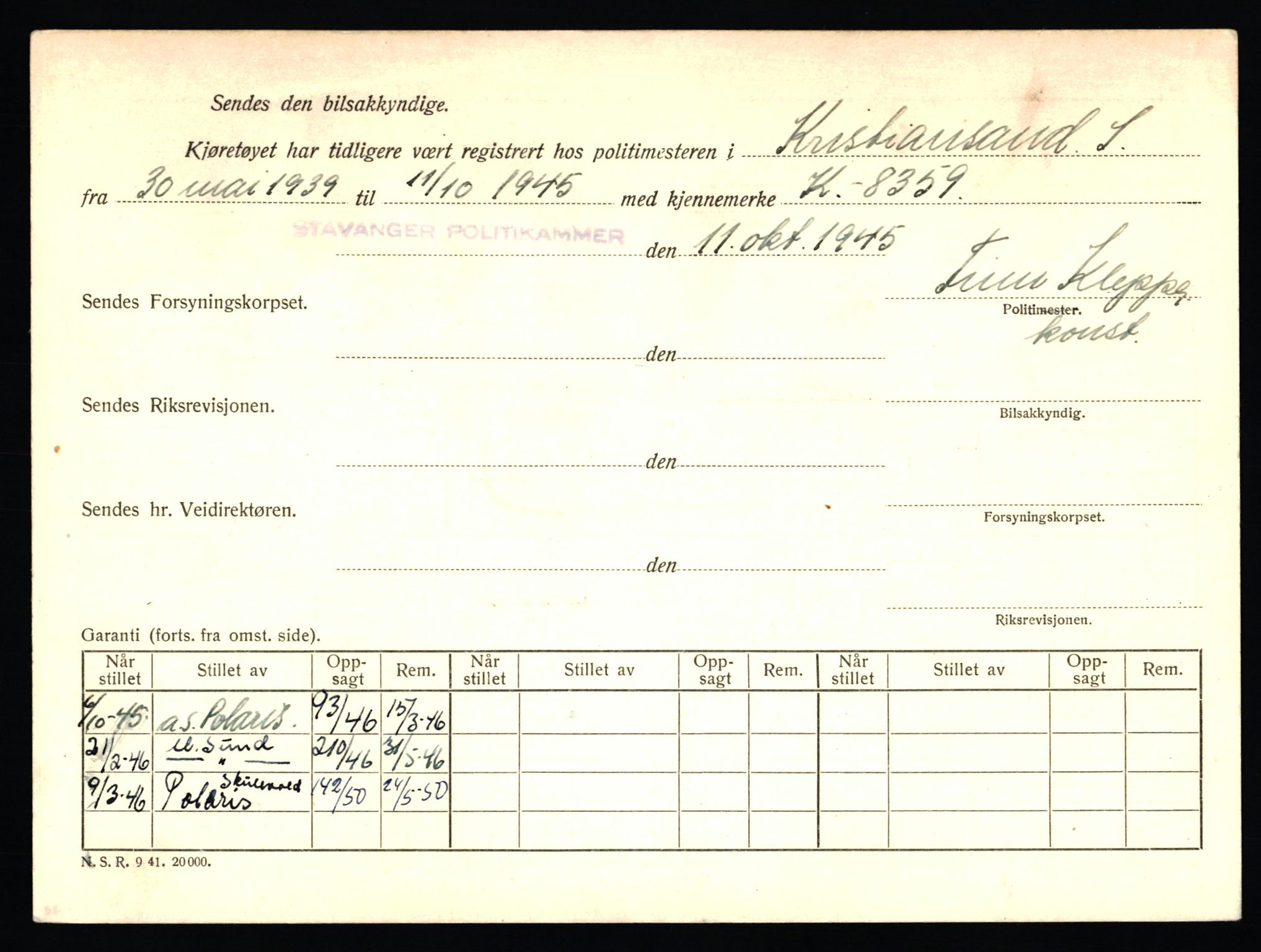 Stavanger trafikkstasjon, AV/SAST-A-101942/0/F/L0006: L-1700 - L-2149, 1930-1971, s. 1578