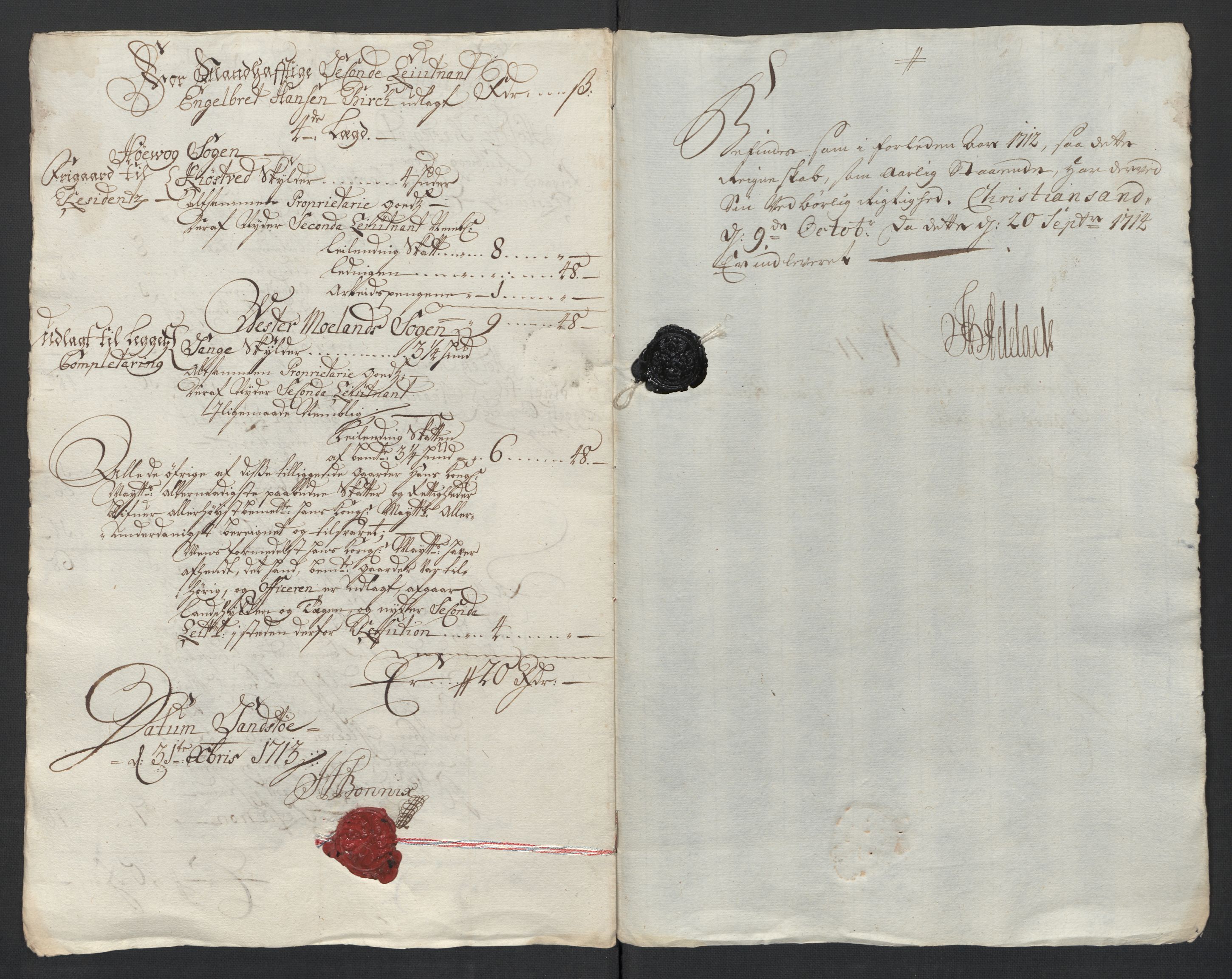 Rentekammeret inntil 1814, Reviderte regnskaper, Fogderegnskap, RA/EA-4092/R39/L2321: Fogderegnskap Nedenes, 1713-1714, s. 110