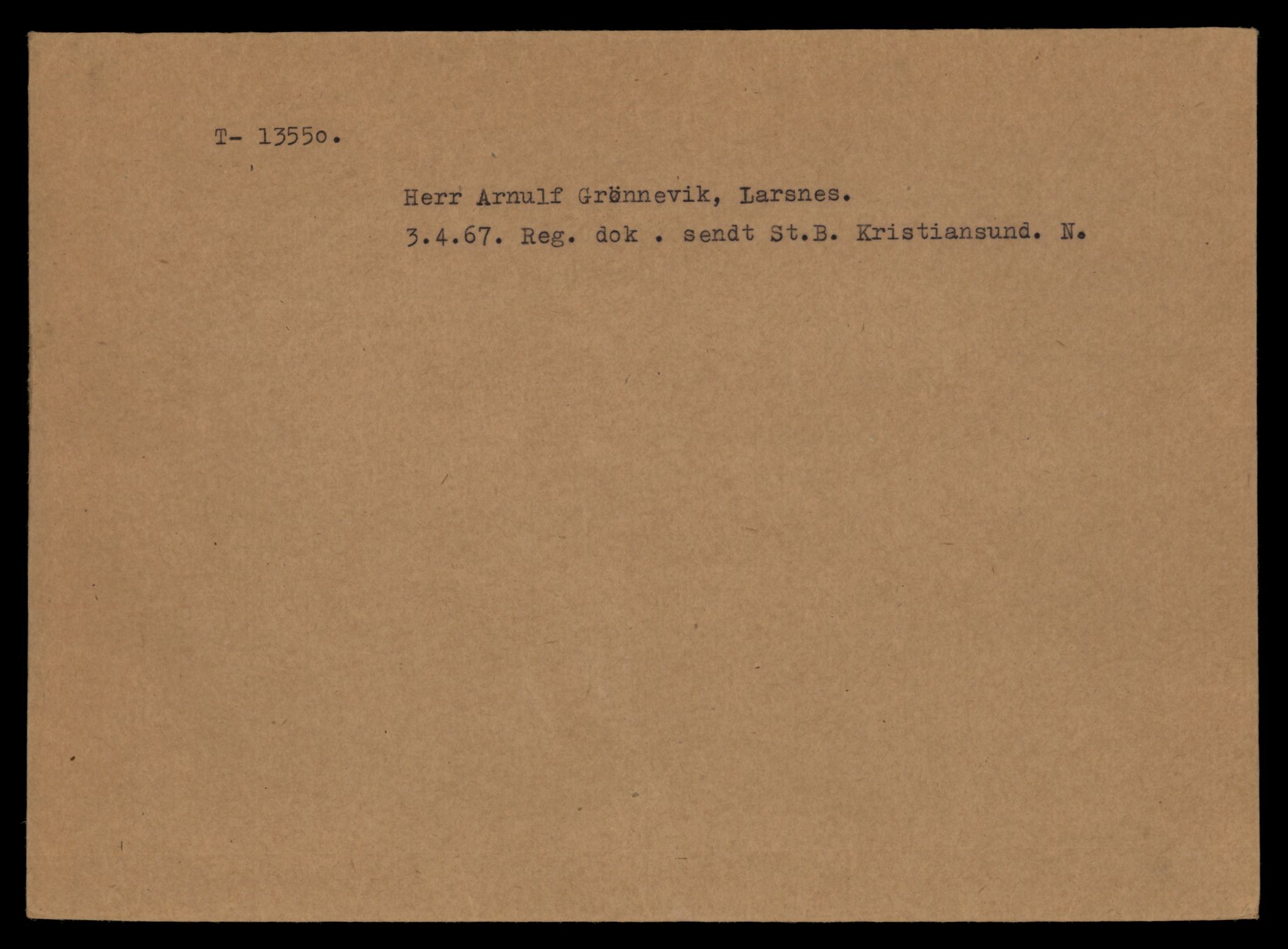 Møre og Romsdal vegkontor - Ålesund trafikkstasjon, AV/SAT-A-4099/F/Fe/L0040: Registreringskort for kjøretøy T 13531 - T 13709, 1927-1998, s. 395