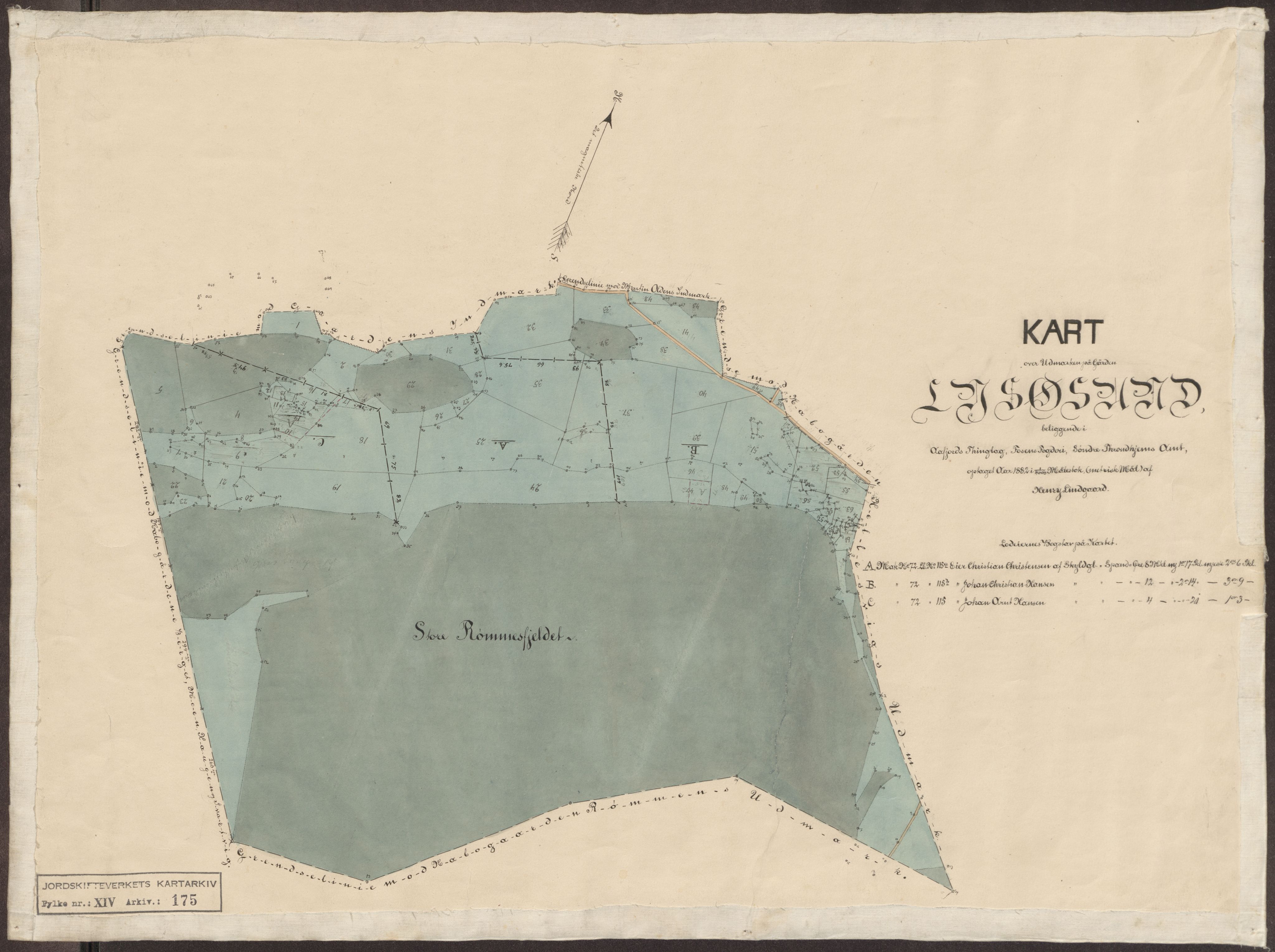 Jordskifteverkets kartarkiv, RA/S-3929/T, 1859-1988, s. 274