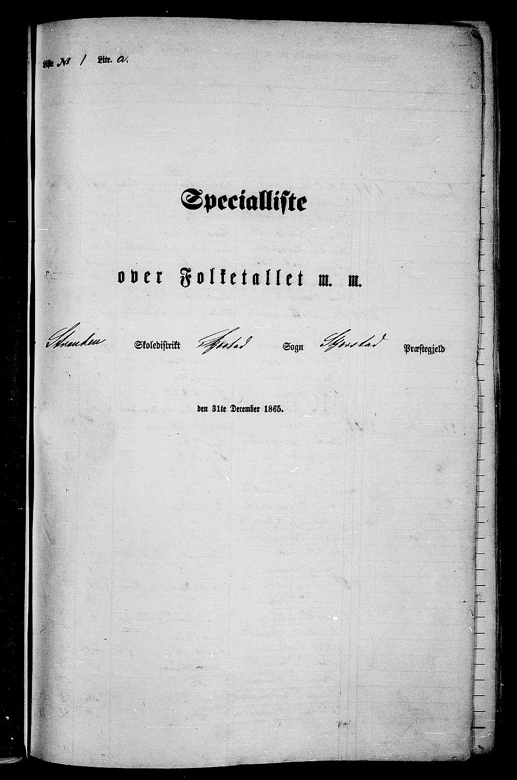 RA, Folketelling 1865 for 1842P Skjerstad prestegjeld, 1865, s. 13