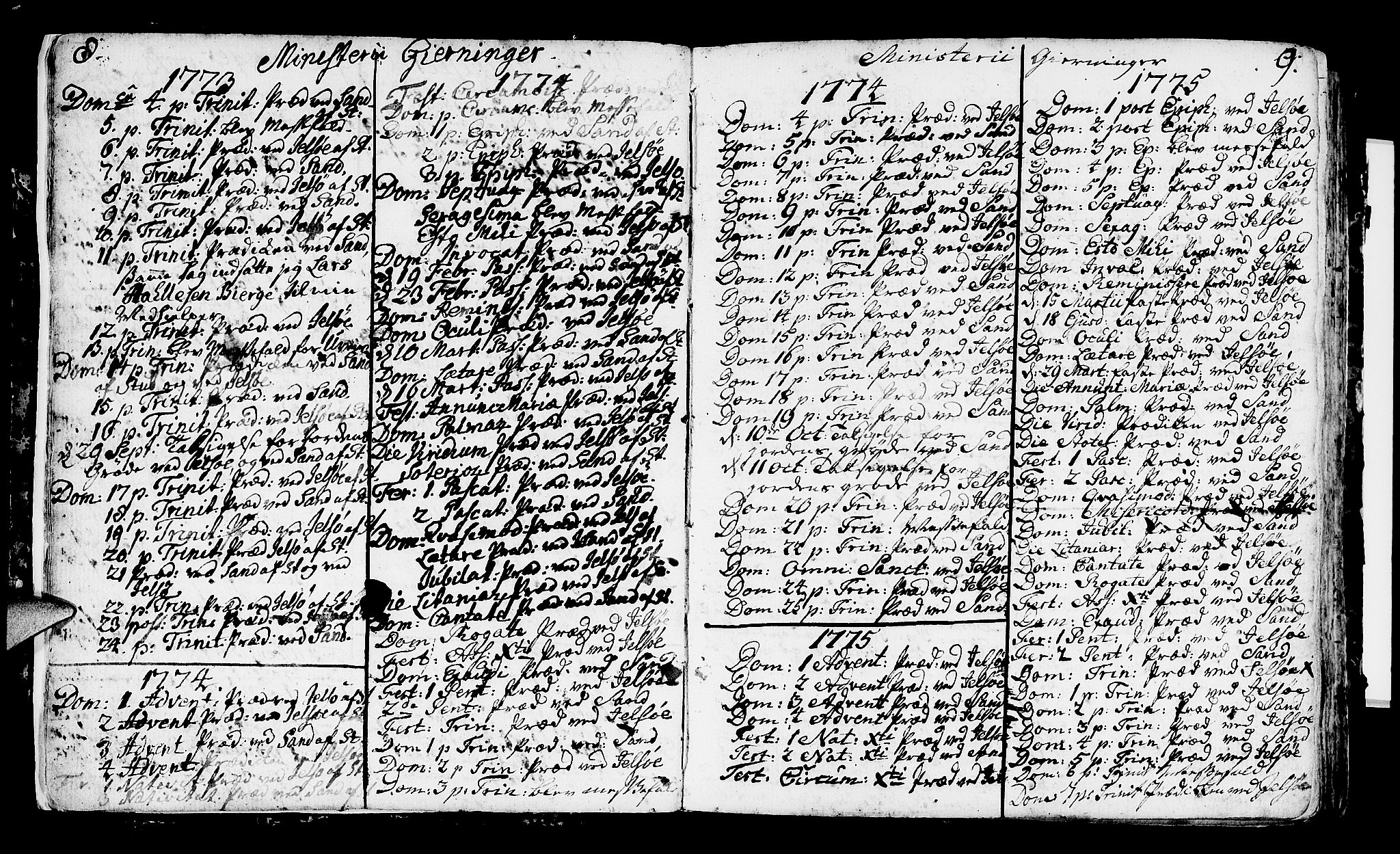 Jelsa sokneprestkontor, AV/SAST-A-101842/01/IV: Ministerialbok nr. A 3, 1768-1796, s. 8-9