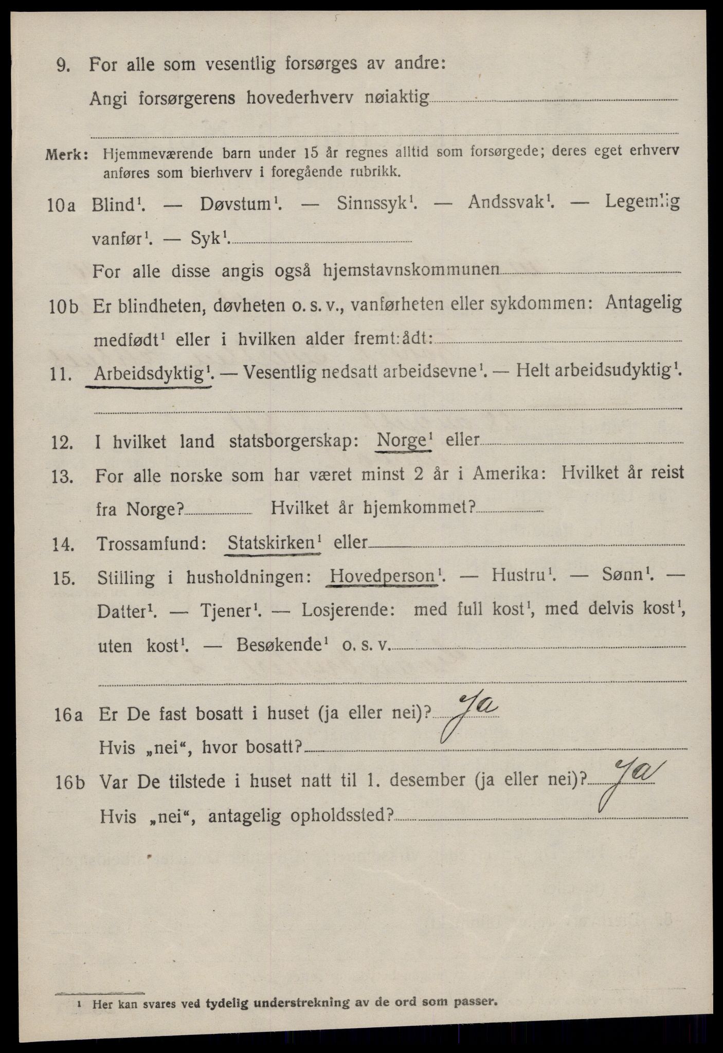 SAT, Folketelling 1920 for 1560 Tingvoll herred, 1920, s. 5245
