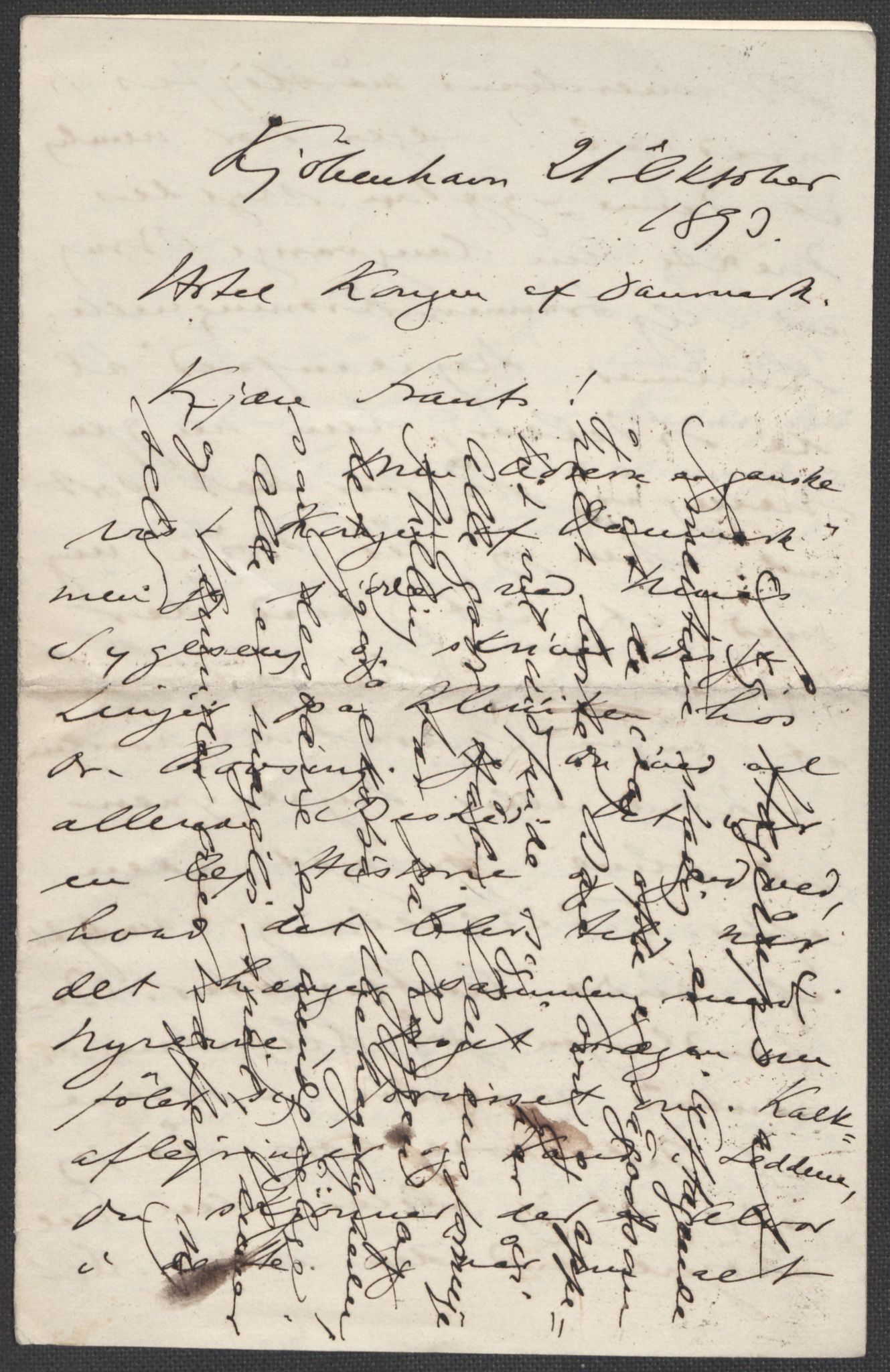 Beyer, Frants, RA/PA-0132/F/L0001: Brev fra Edvard Grieg til Frantz Beyer og "En del optegnelser som kan tjene til kommentar til brevene" av Marie Beyer, 1872-1907, s. 397